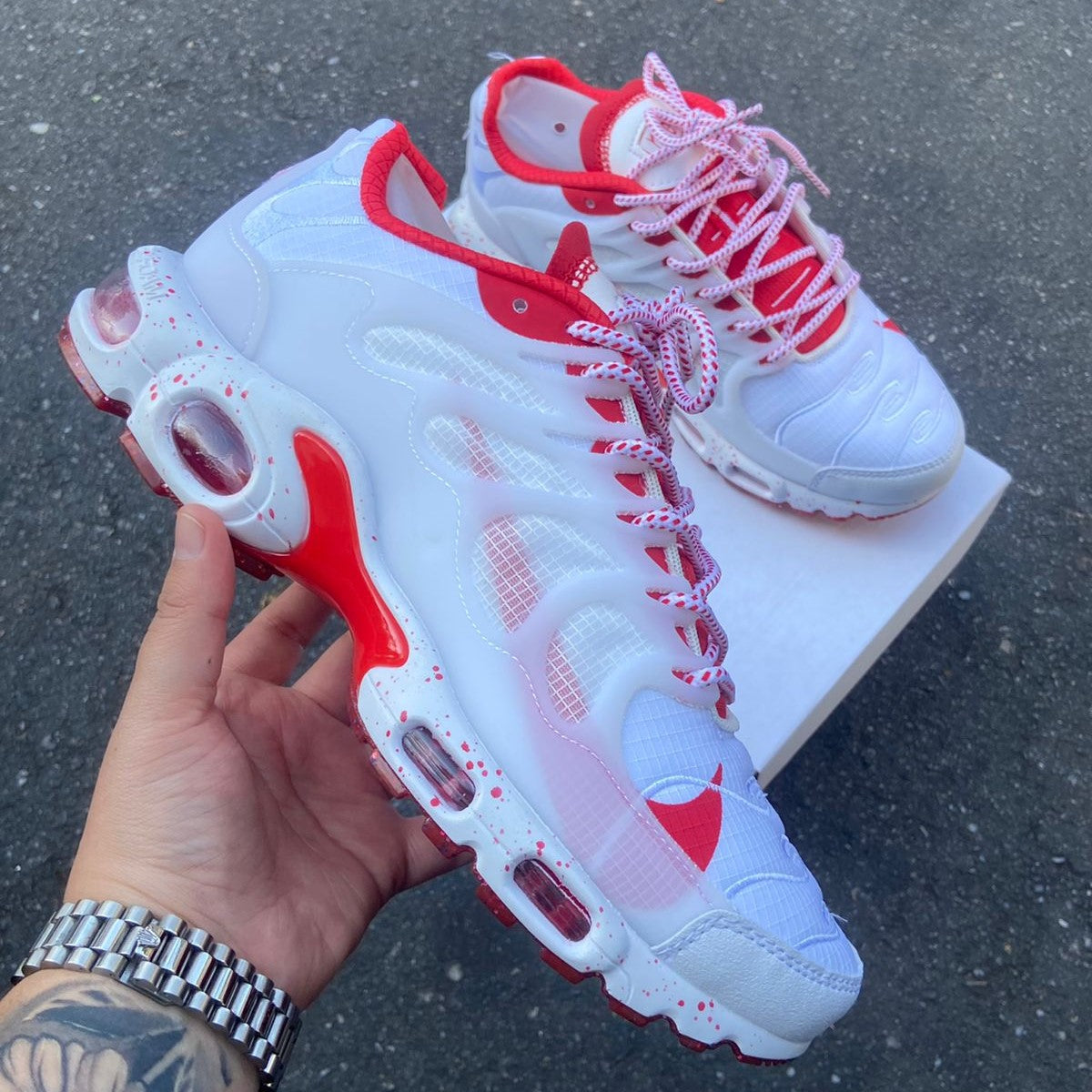 Air Max Terrascape Plus Pure Platinum Gym Red