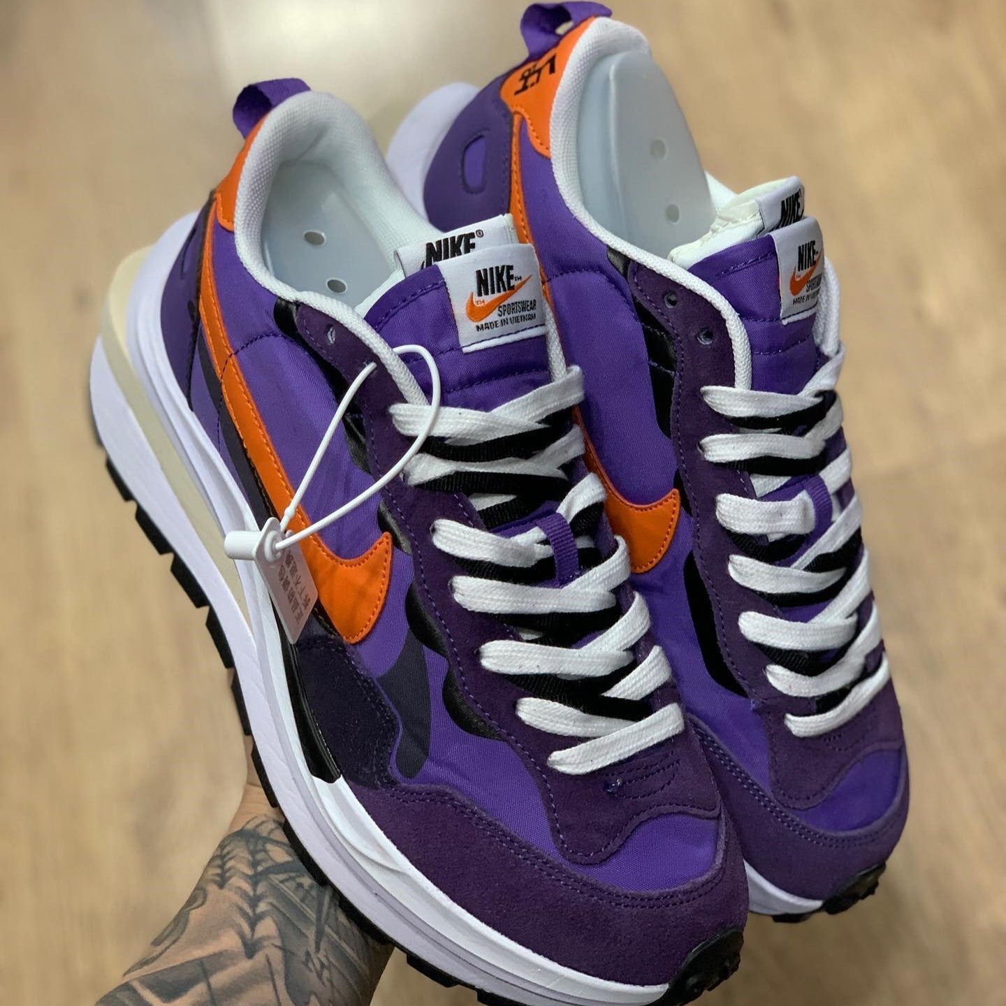 Sacai X Vapor Waffle Dark Iris
