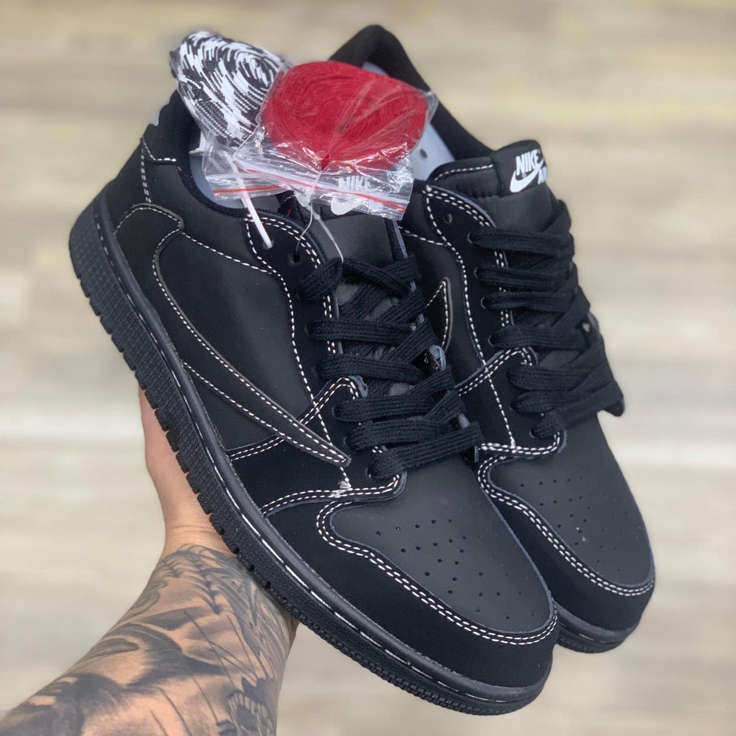 Air Jordan 1 Retro Low OG SP Black Phantom Travis Scott