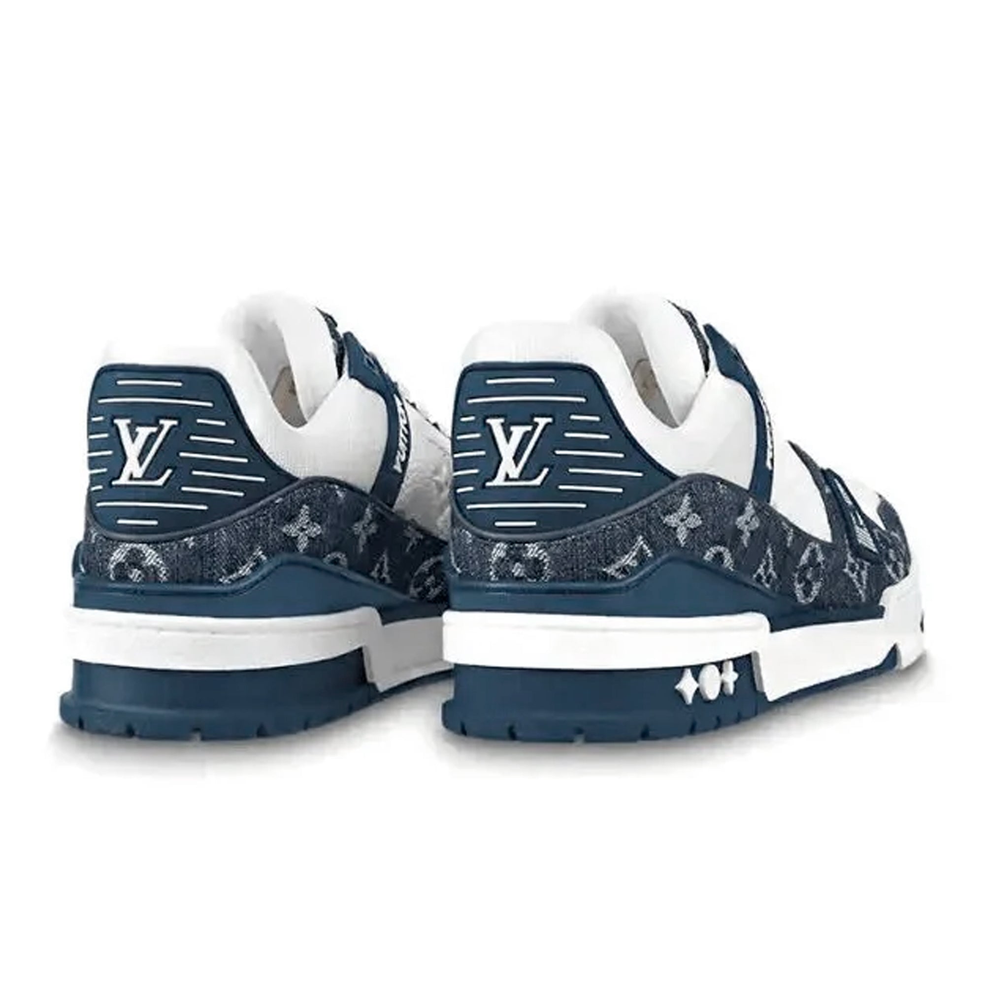 LV Trainer Monogram Denim White Blue