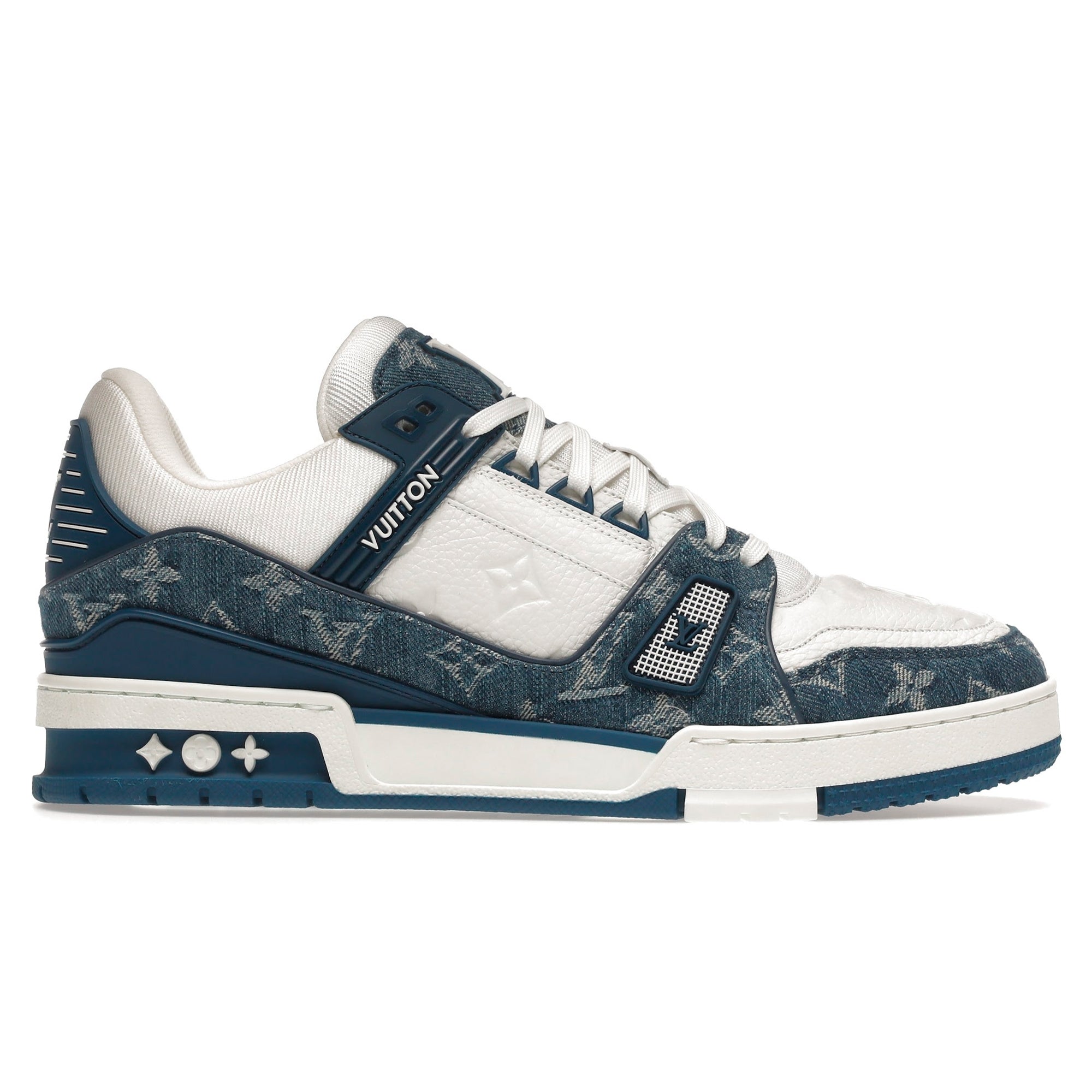 LV Trainer Monogram Denim White Blue