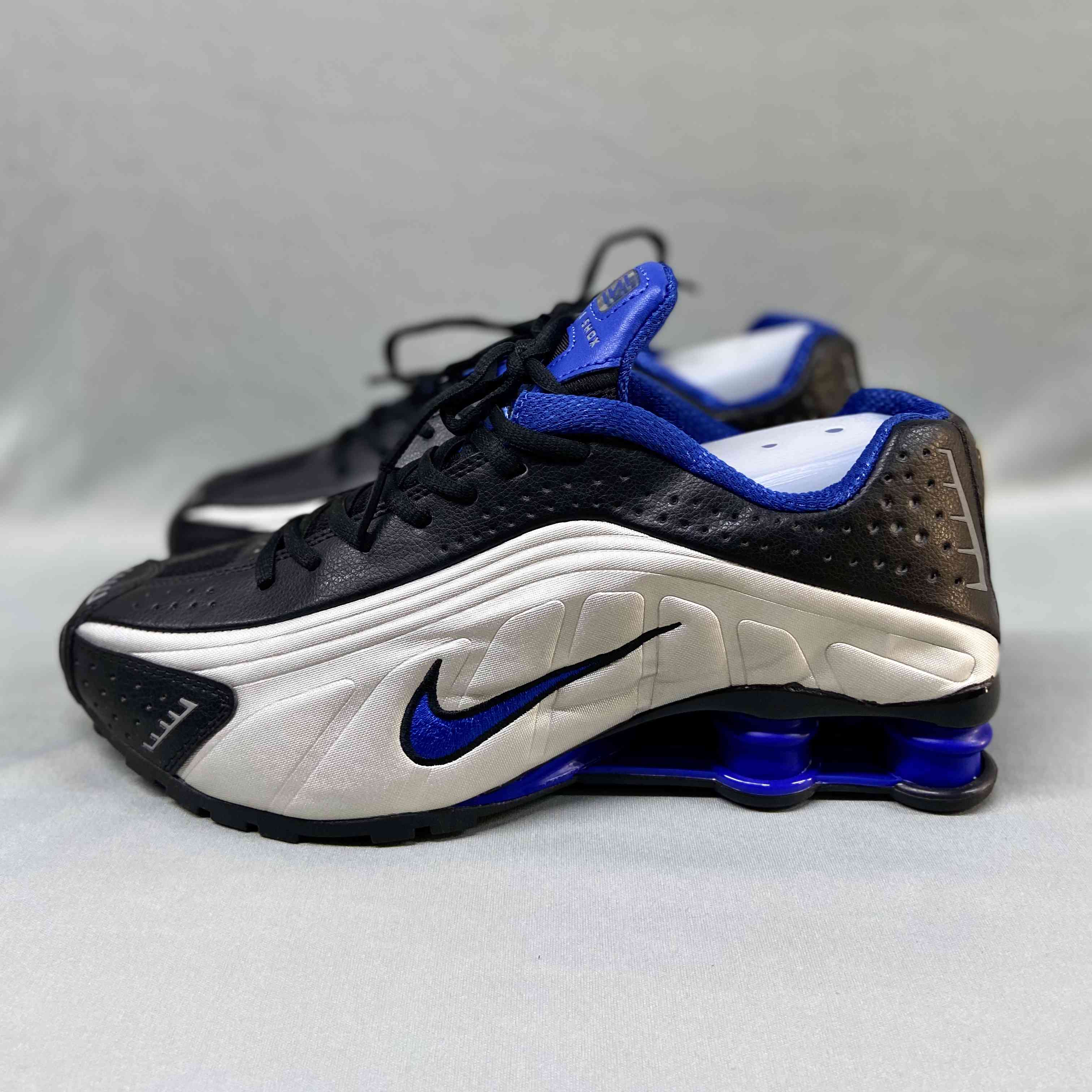 Shox R4 GS Metallic Silver Racer Blue