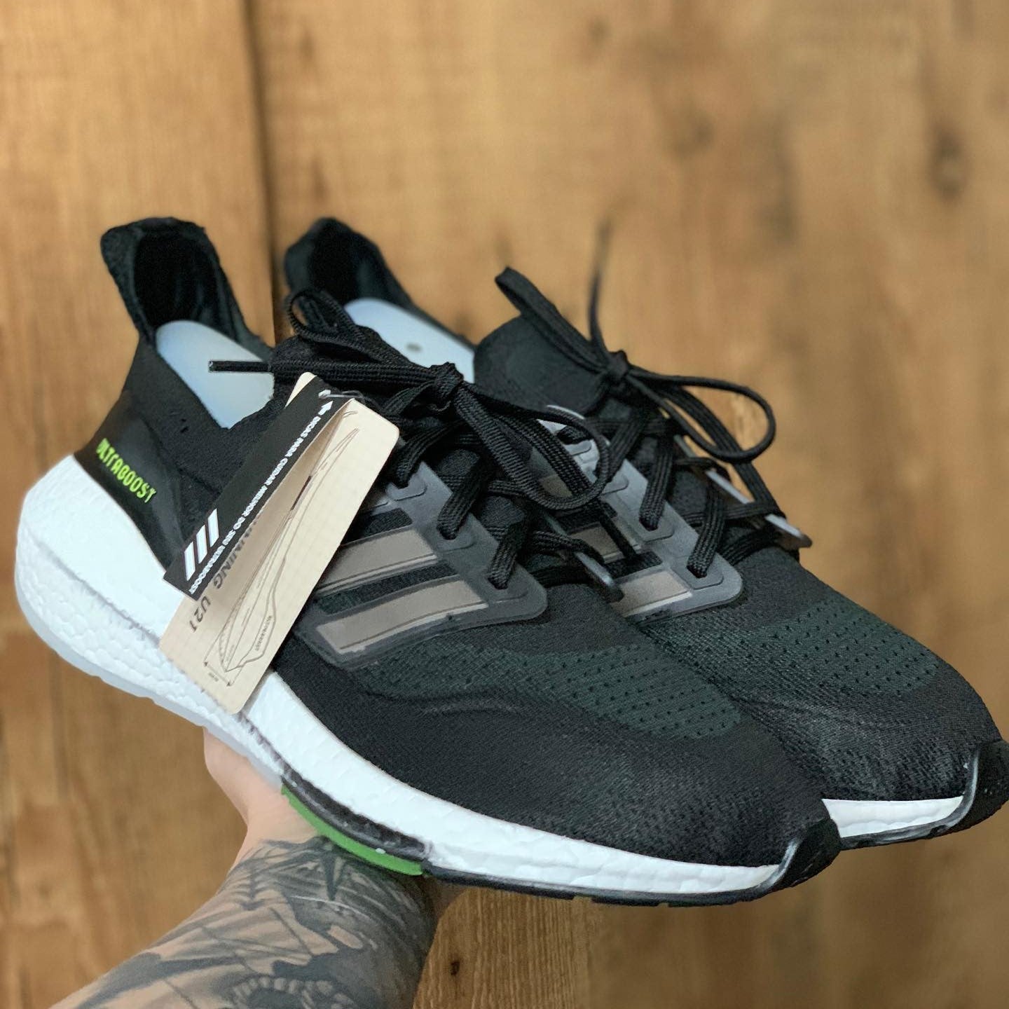 UltraBoost 21 Black Metallic Silver