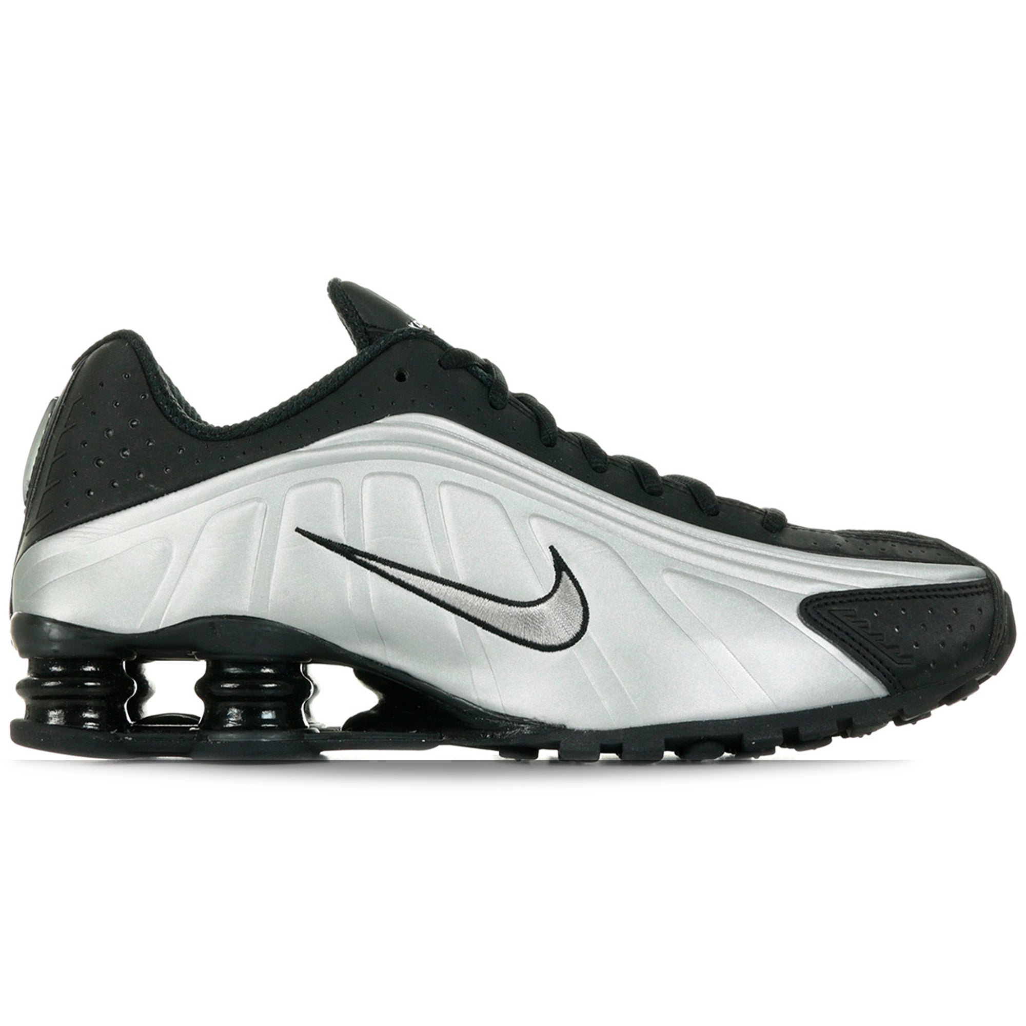 Shox R4 Black Silver