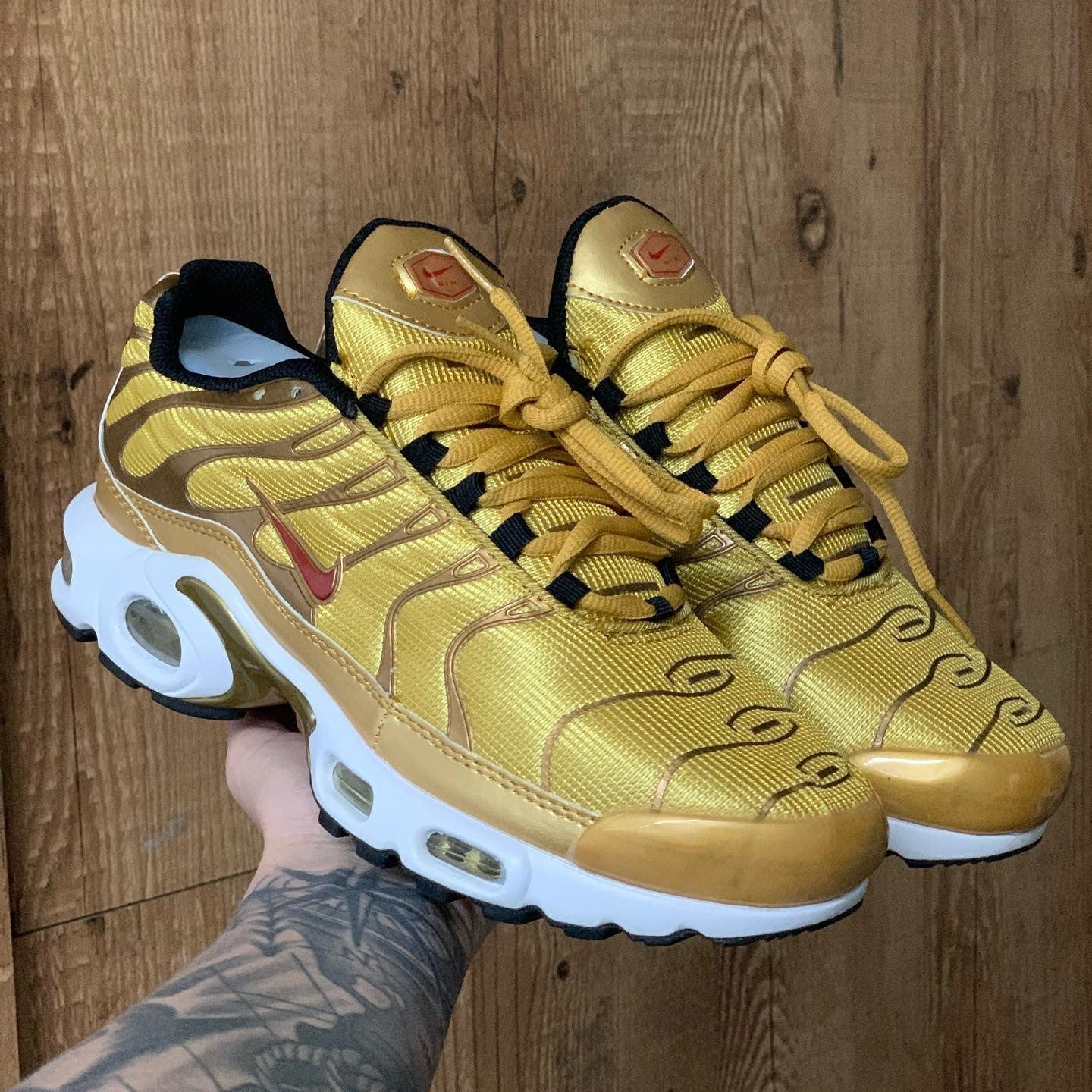 Air Max Plus TN Metallic Gold Femme