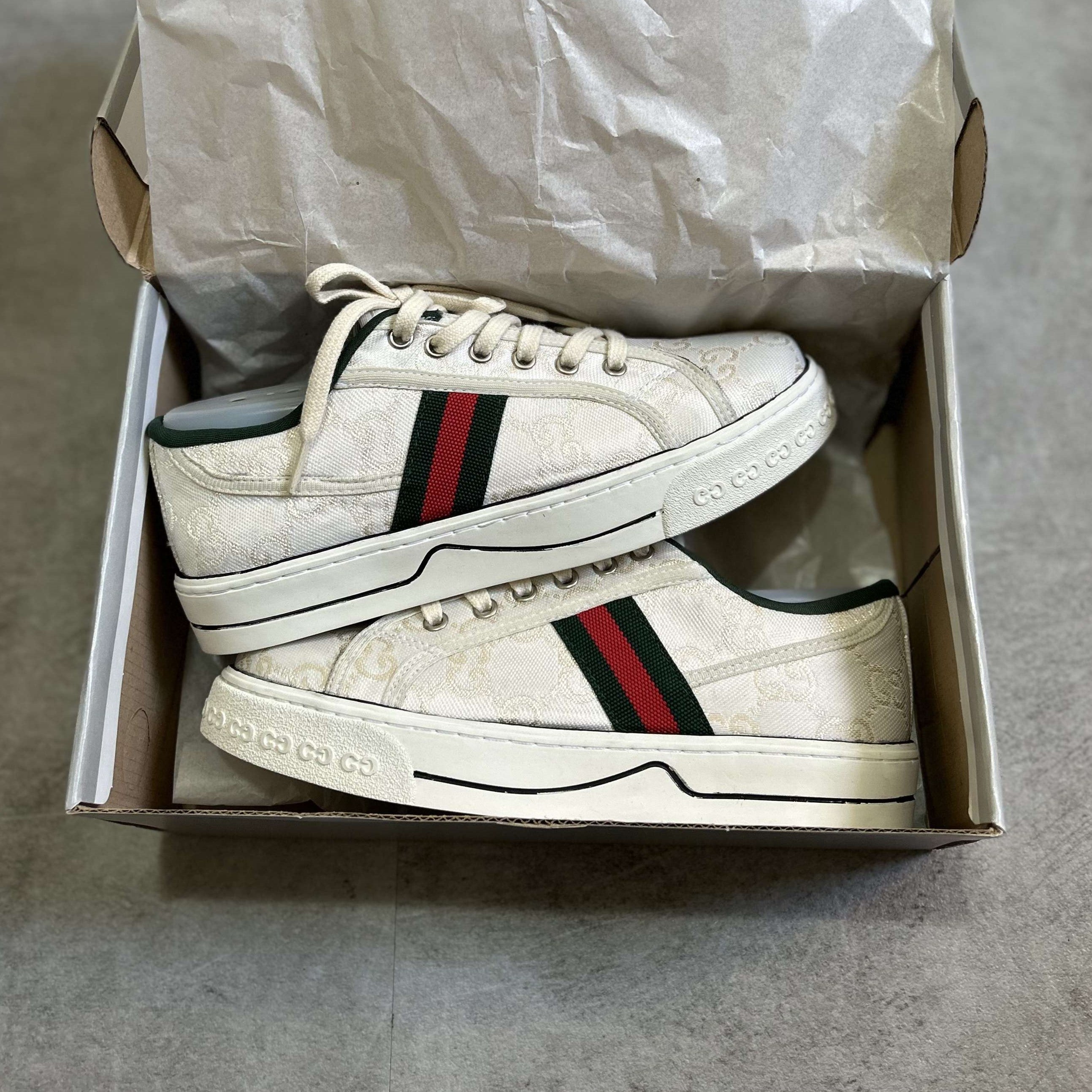 Gucci Tennis 1977 White Mini GG