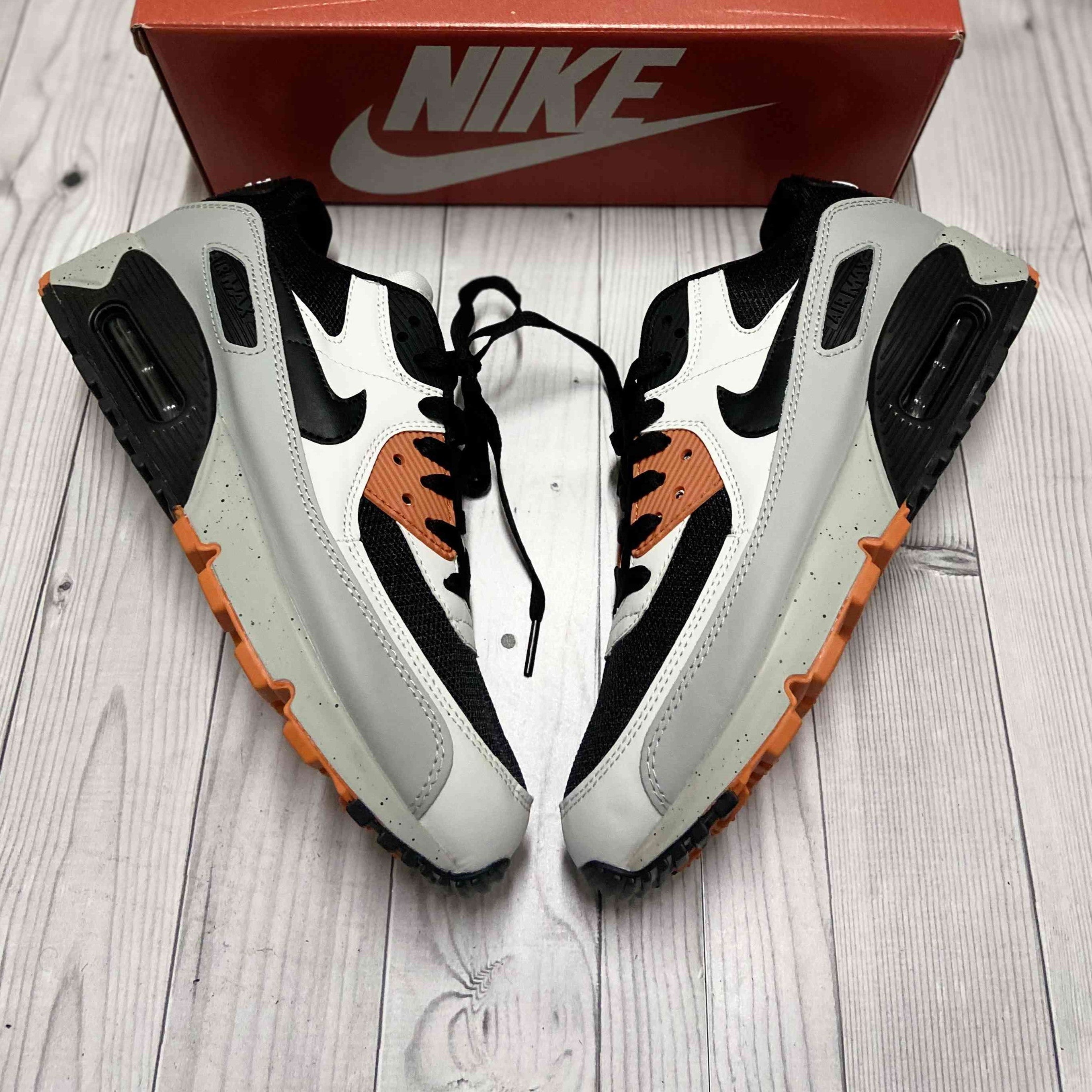 Air Max 90 White Turf Orange Black Grey