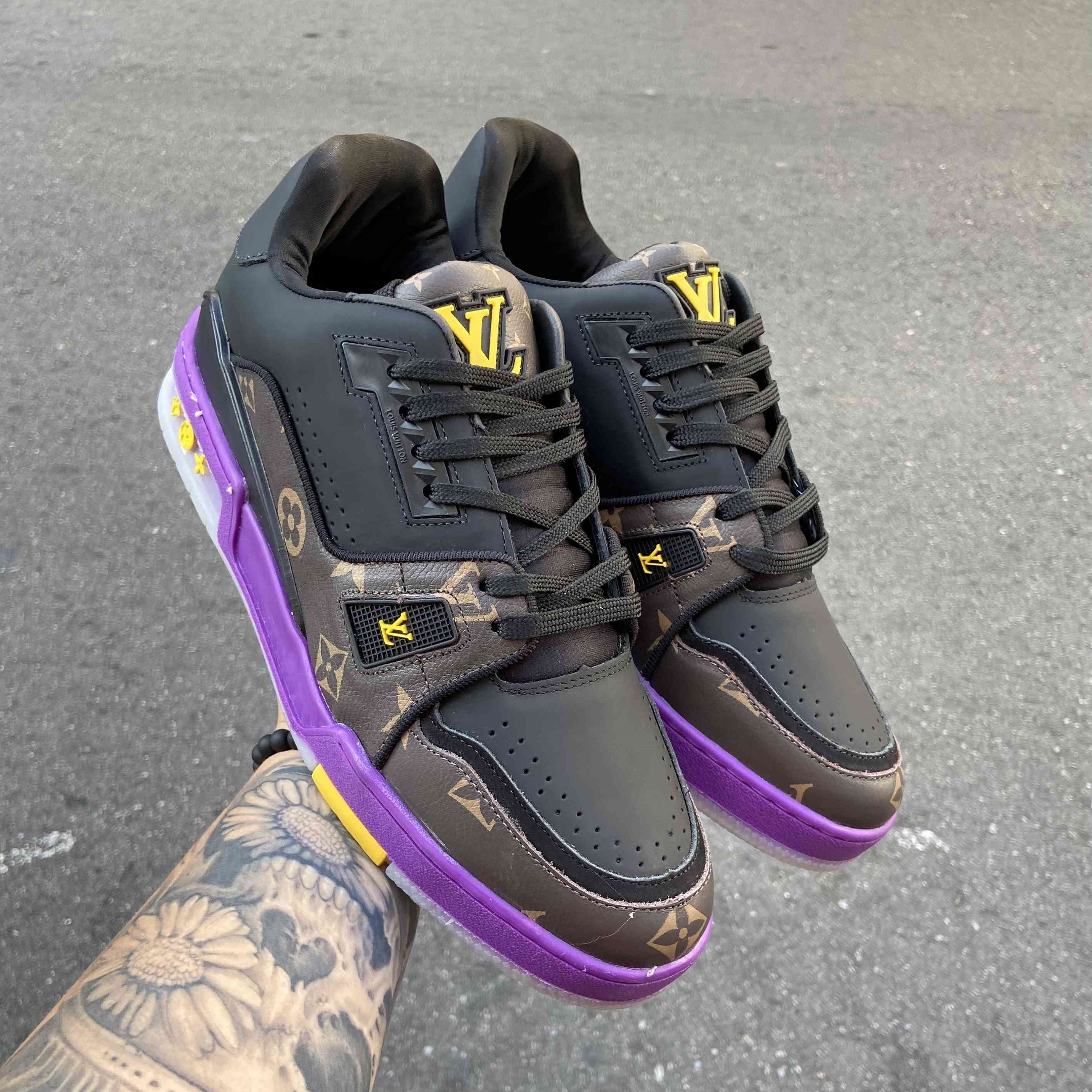 LV Trainer Monogram Purple