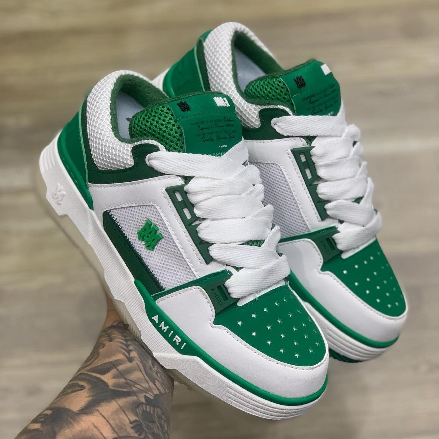 AMIRI MA-1 White Green