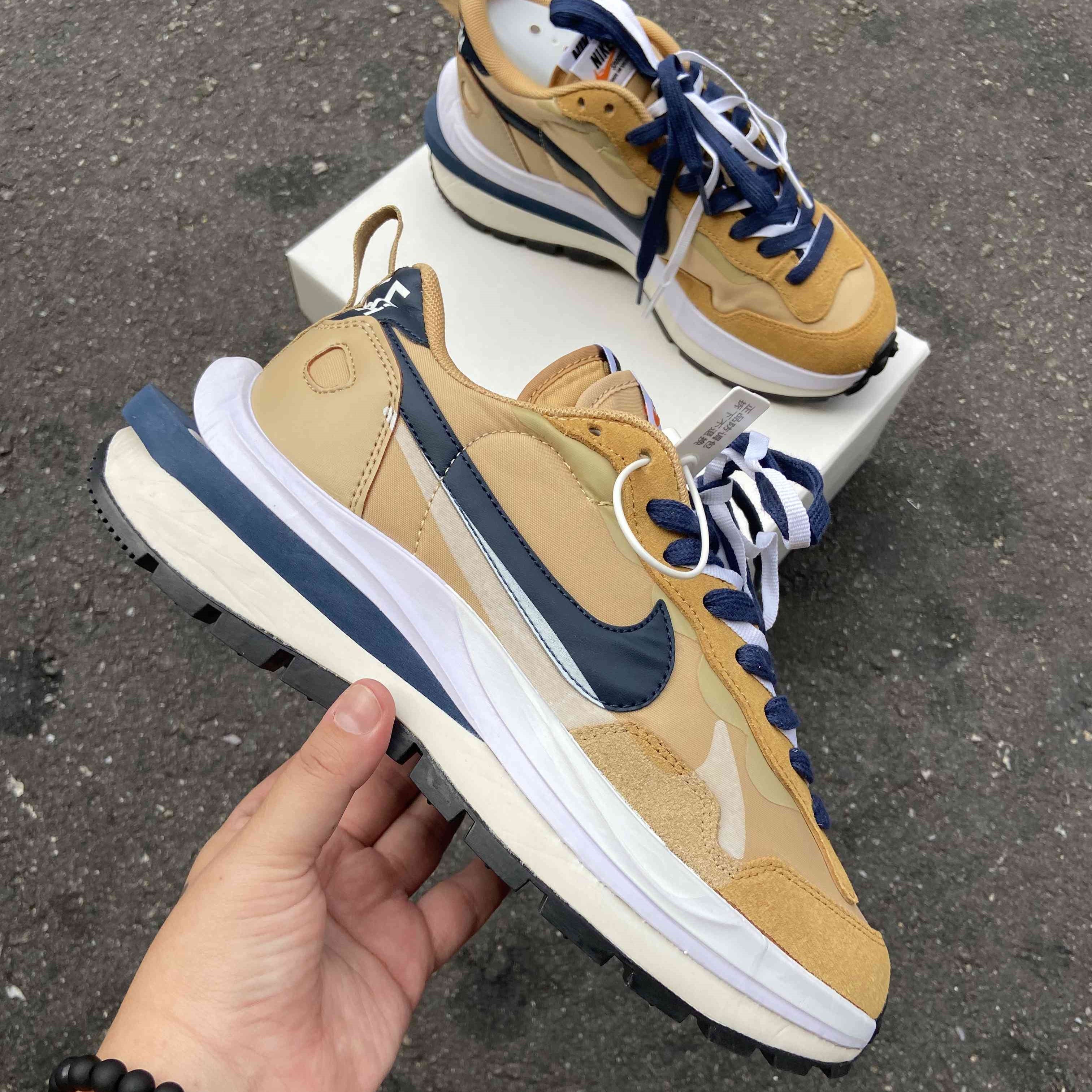 Sacai x Vapor Waffle Tan Navy