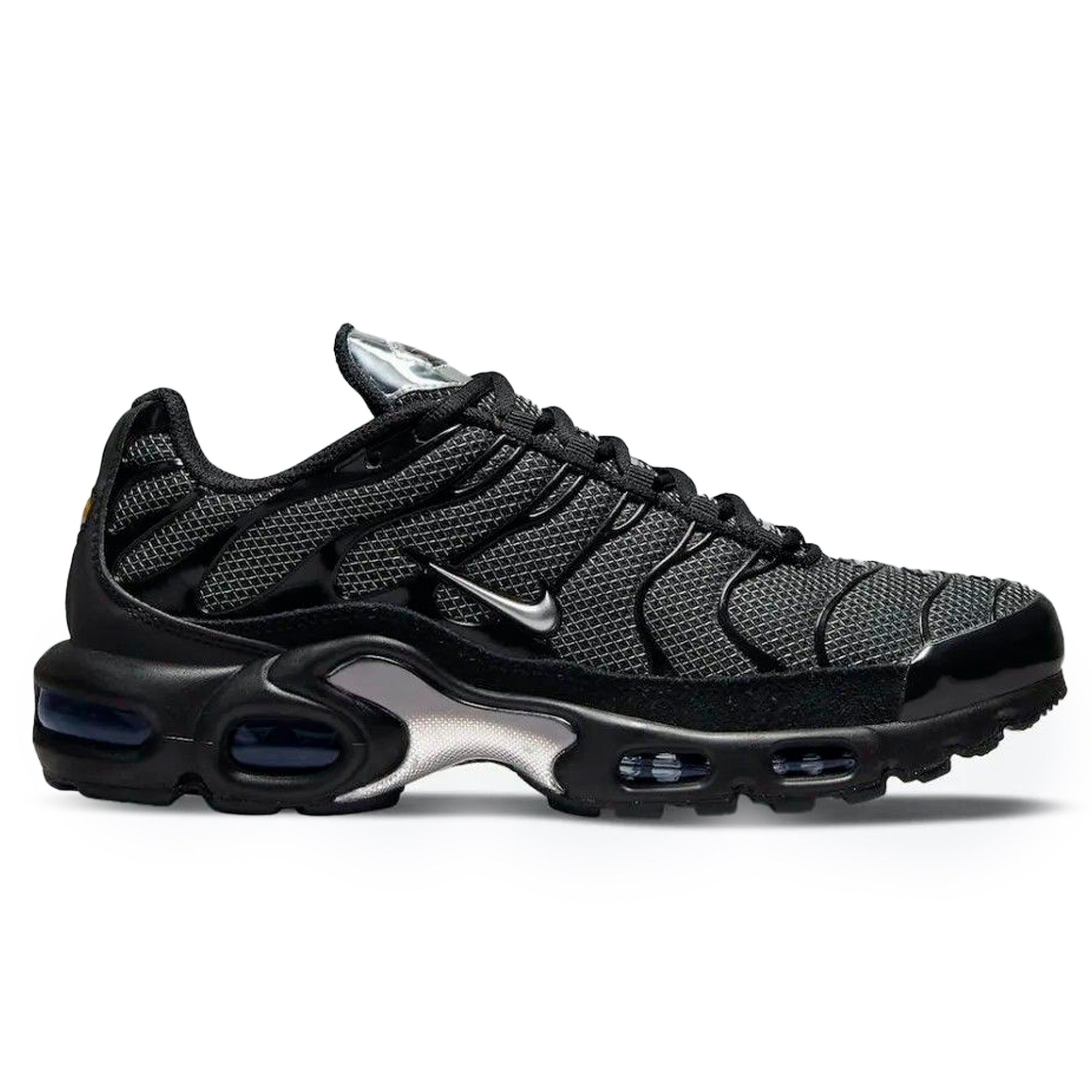 Air Max Plus Black Metallic Silver Refletive