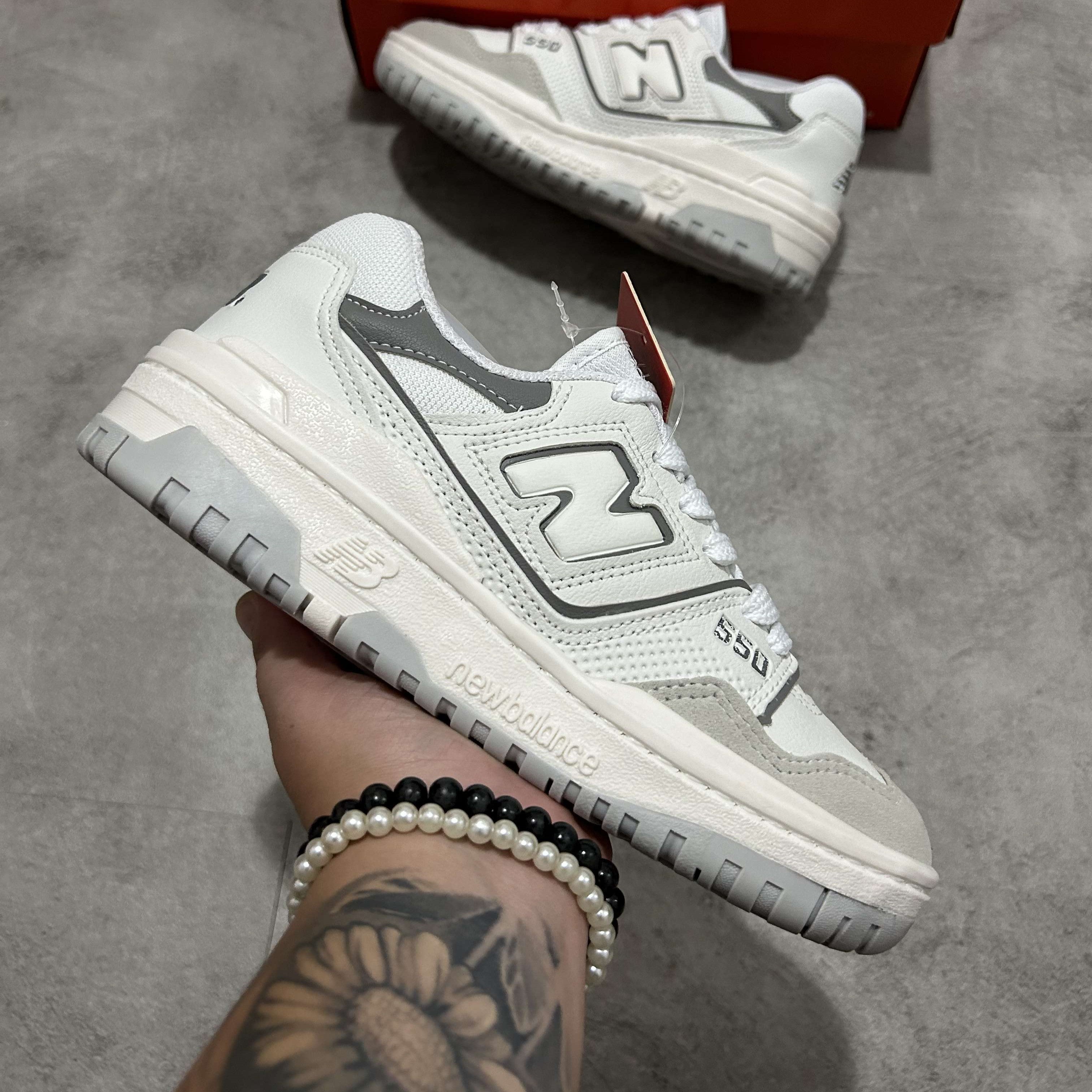 New Balance 550 White Shadow Grey