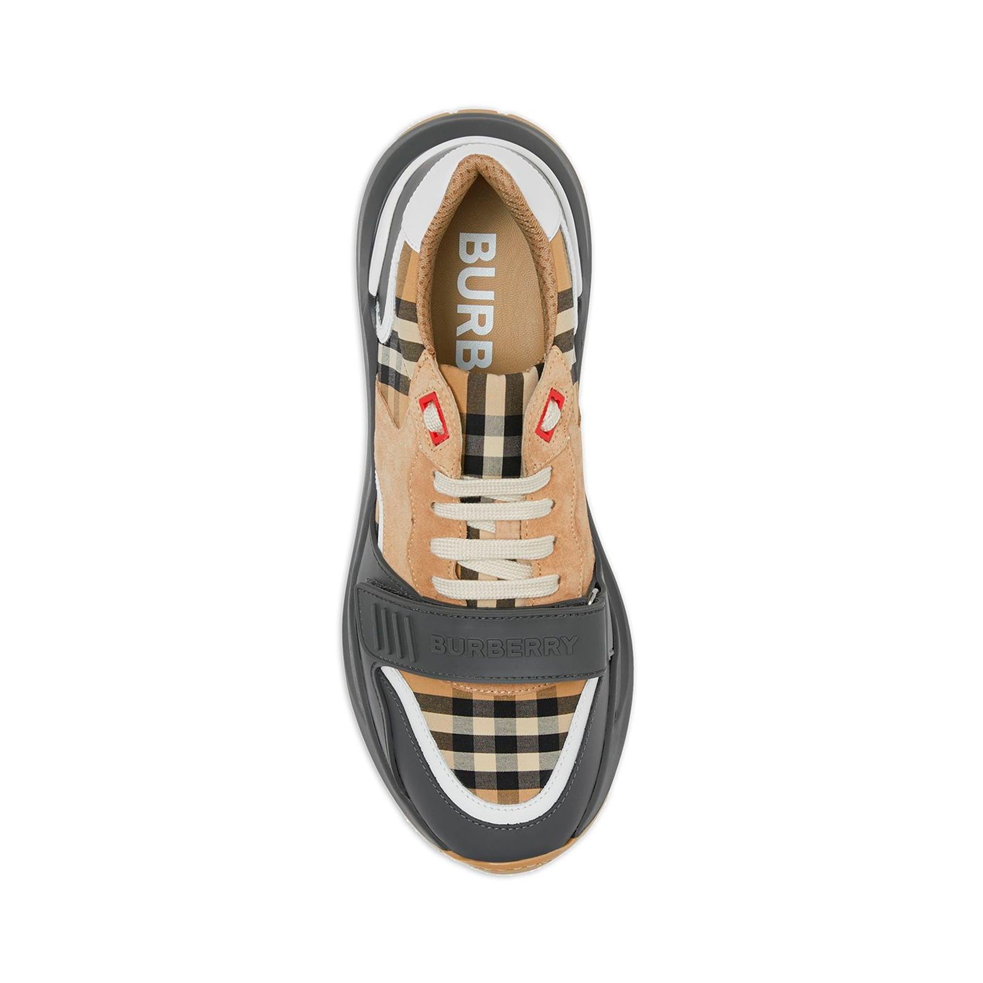 Burberry Ramsey Vintage Check Suede Leather Sneakers
