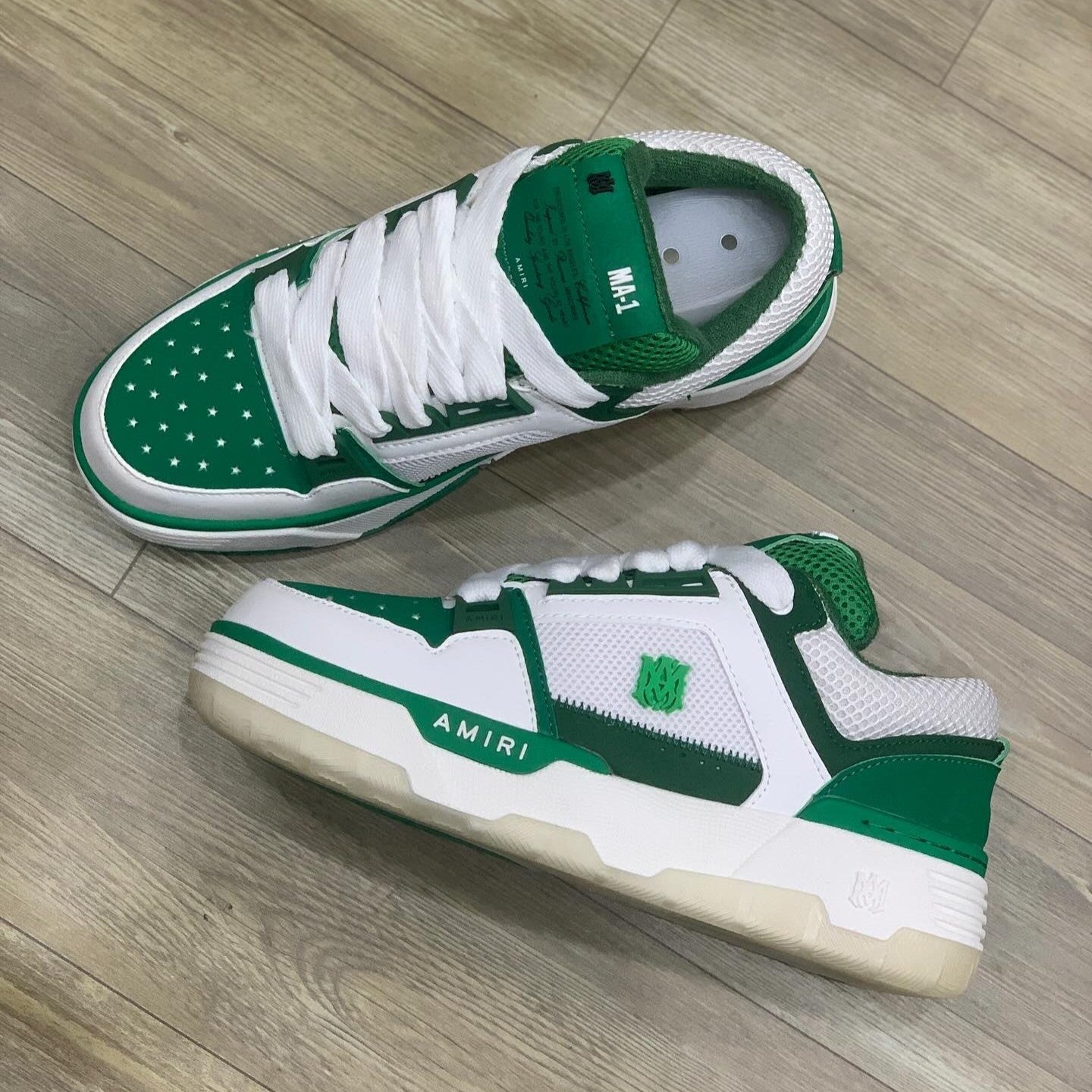 AMIRI MA-1 White Green