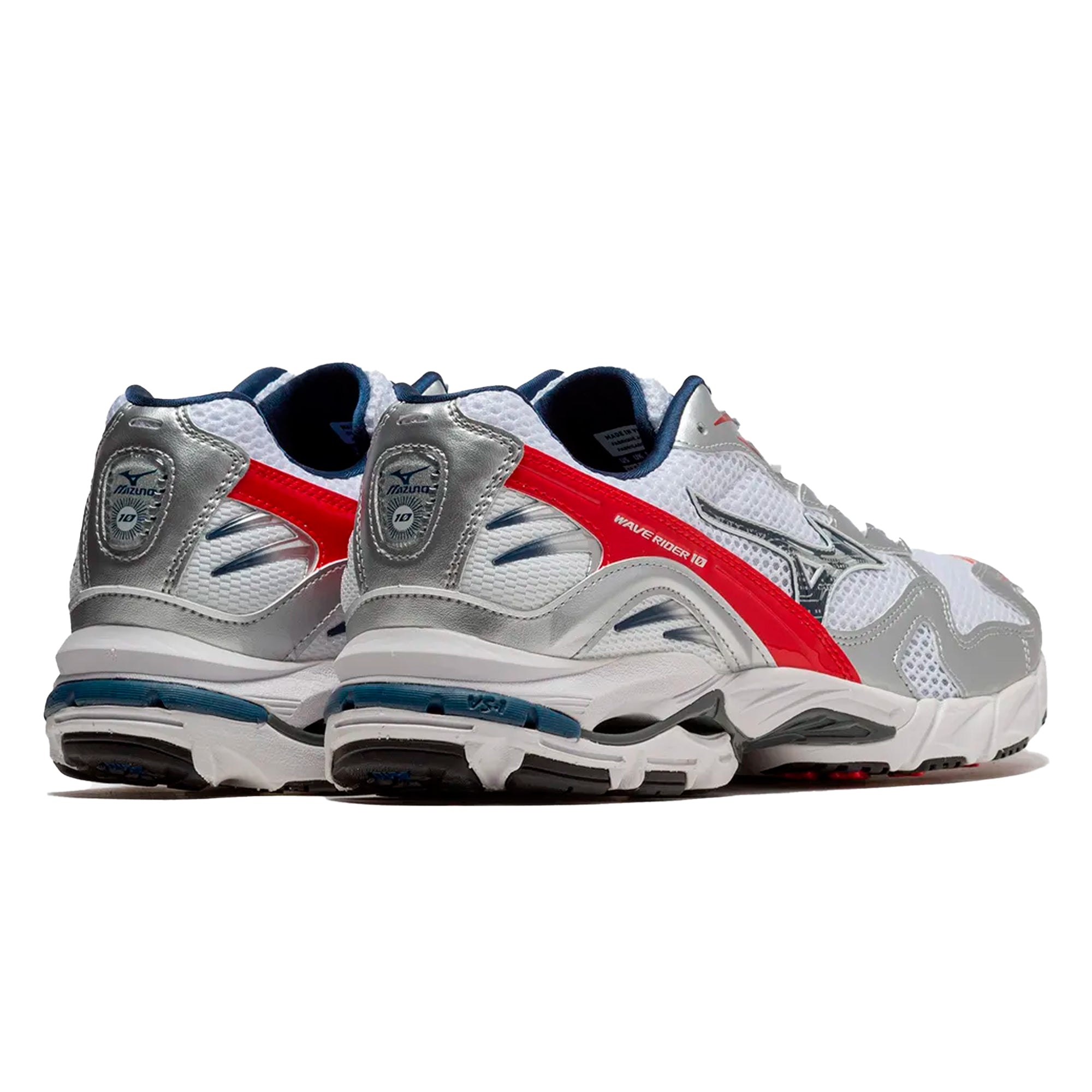 Wave Rider 10 White Silver Red