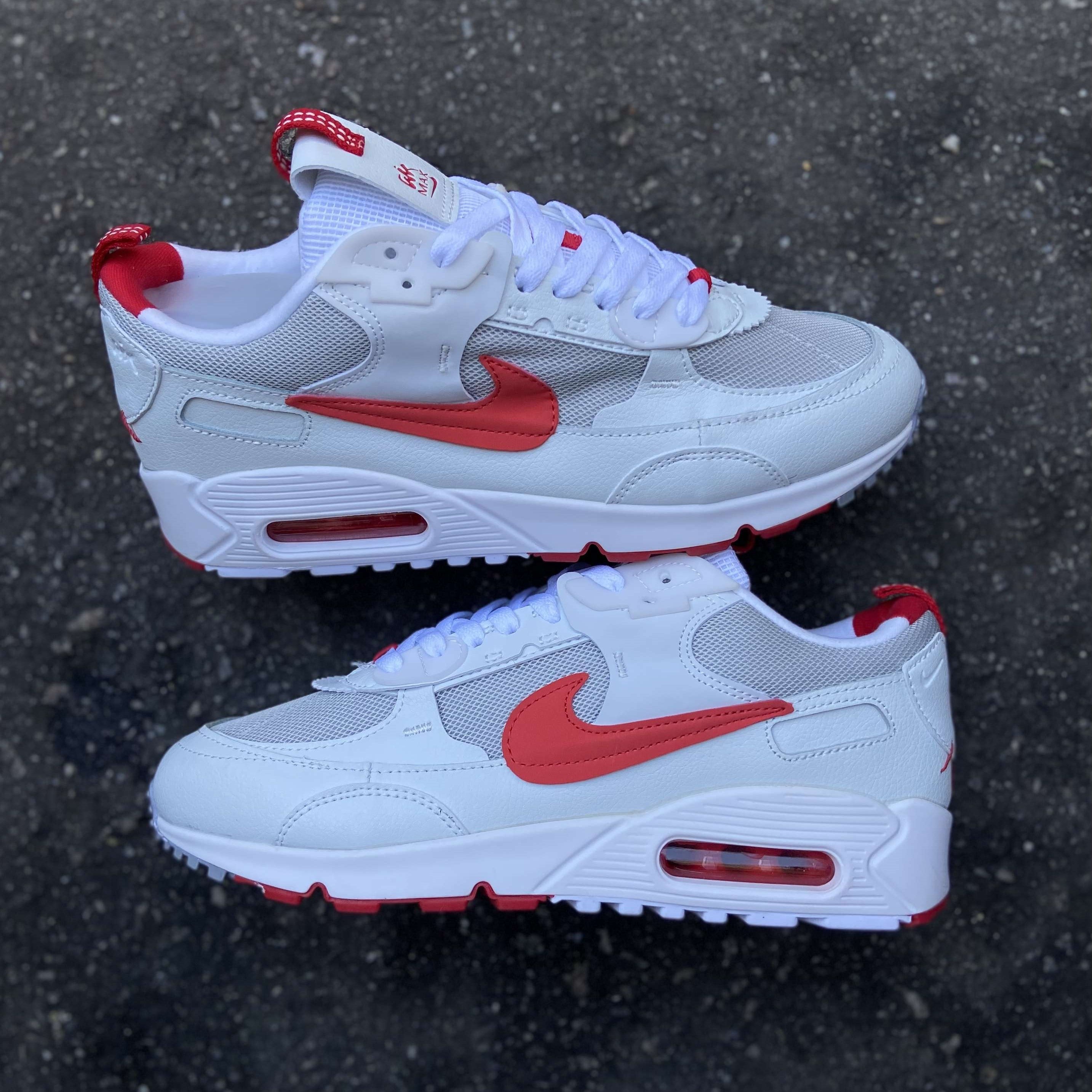 Air Max 90 Futura White Picante Red
