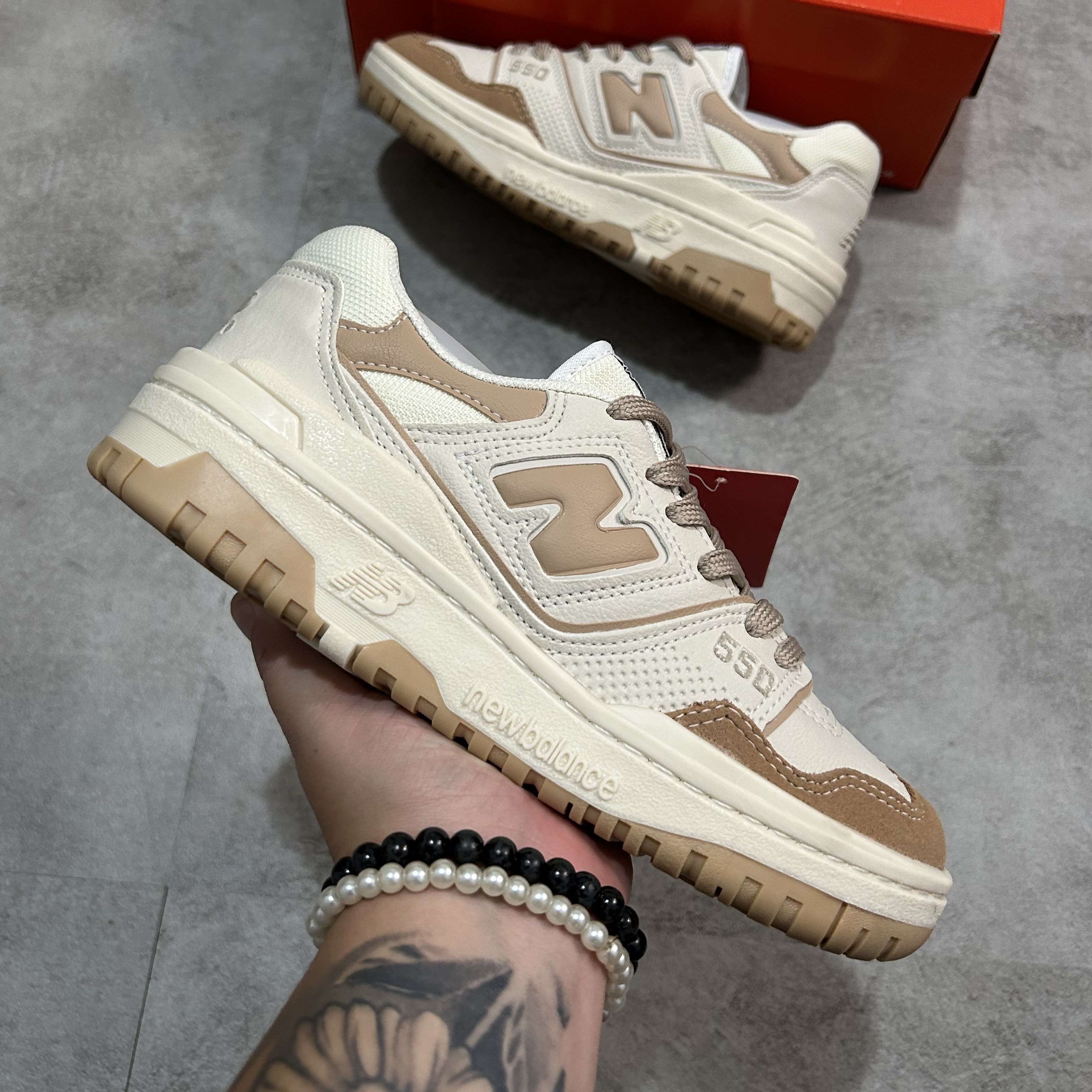 New Balance 550 White Incense Driftwood