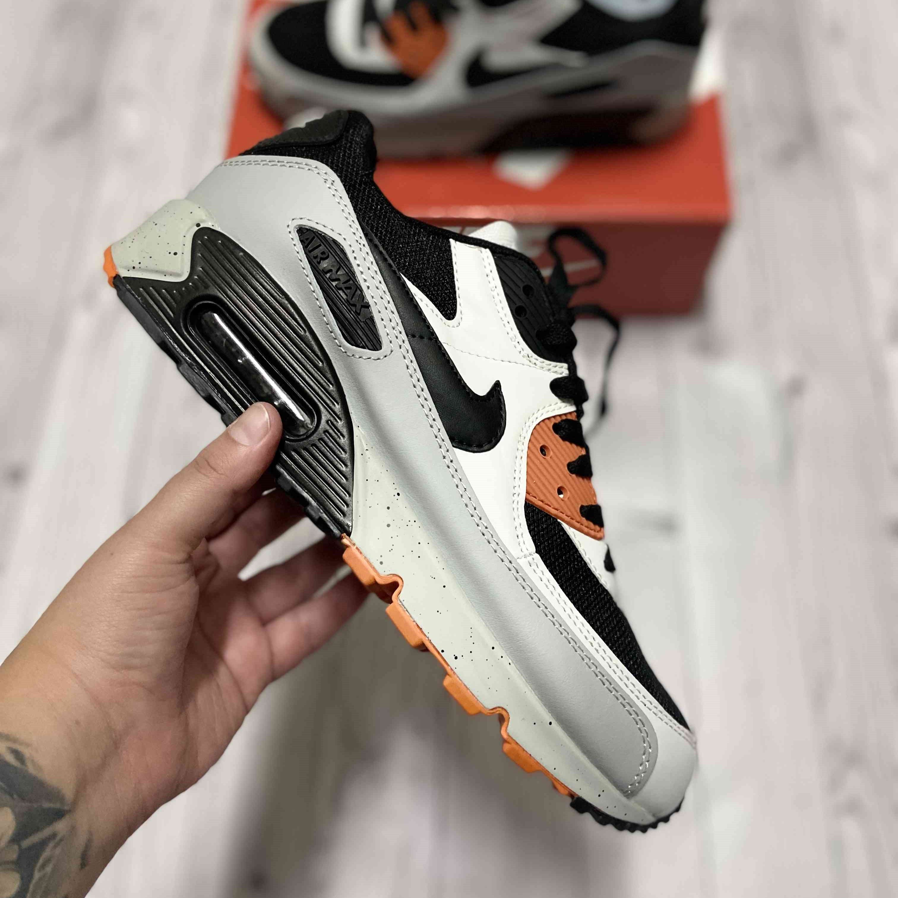 Air Max 90 White Turf Orange Black Grey