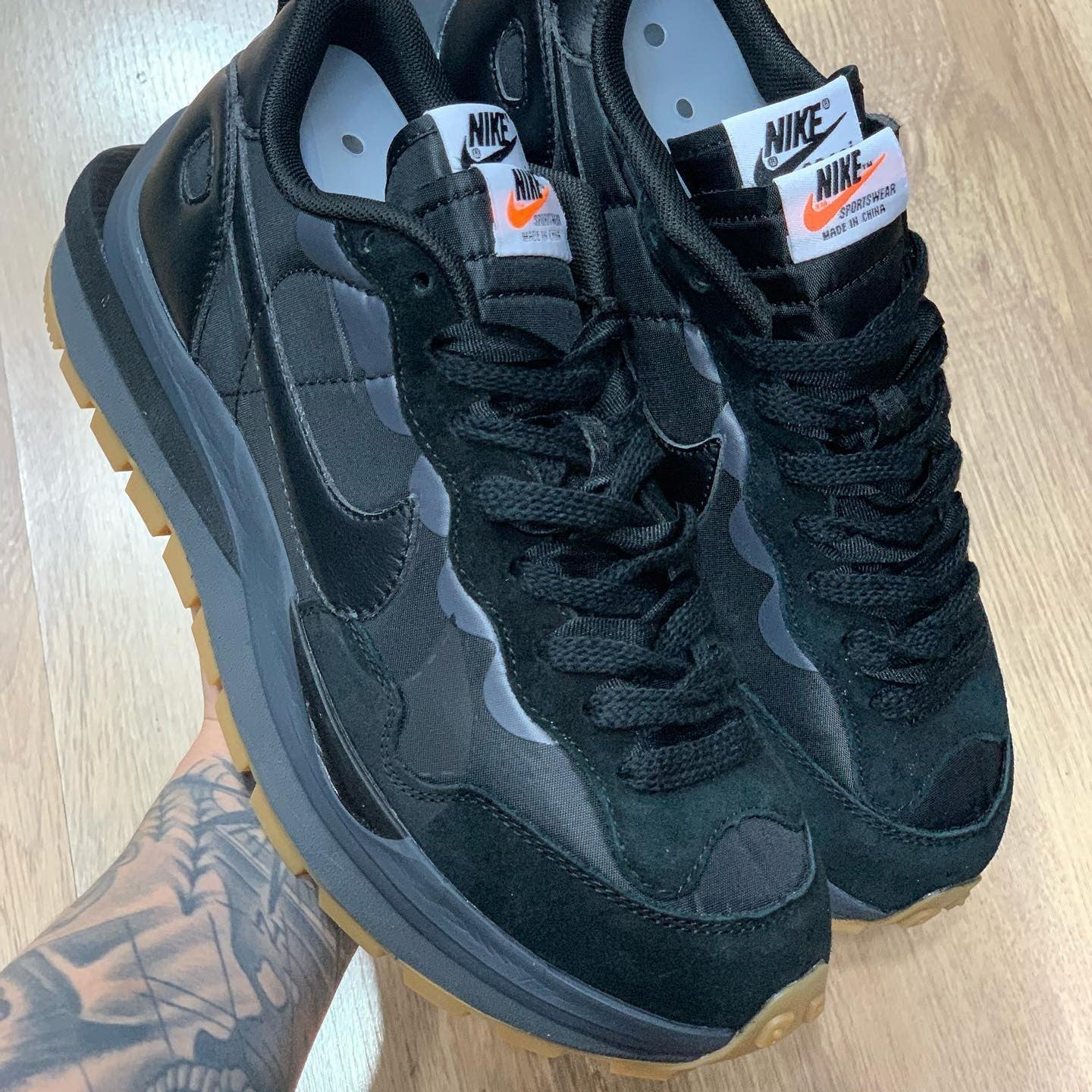 Sacai X Vapor Waffle Black Gum