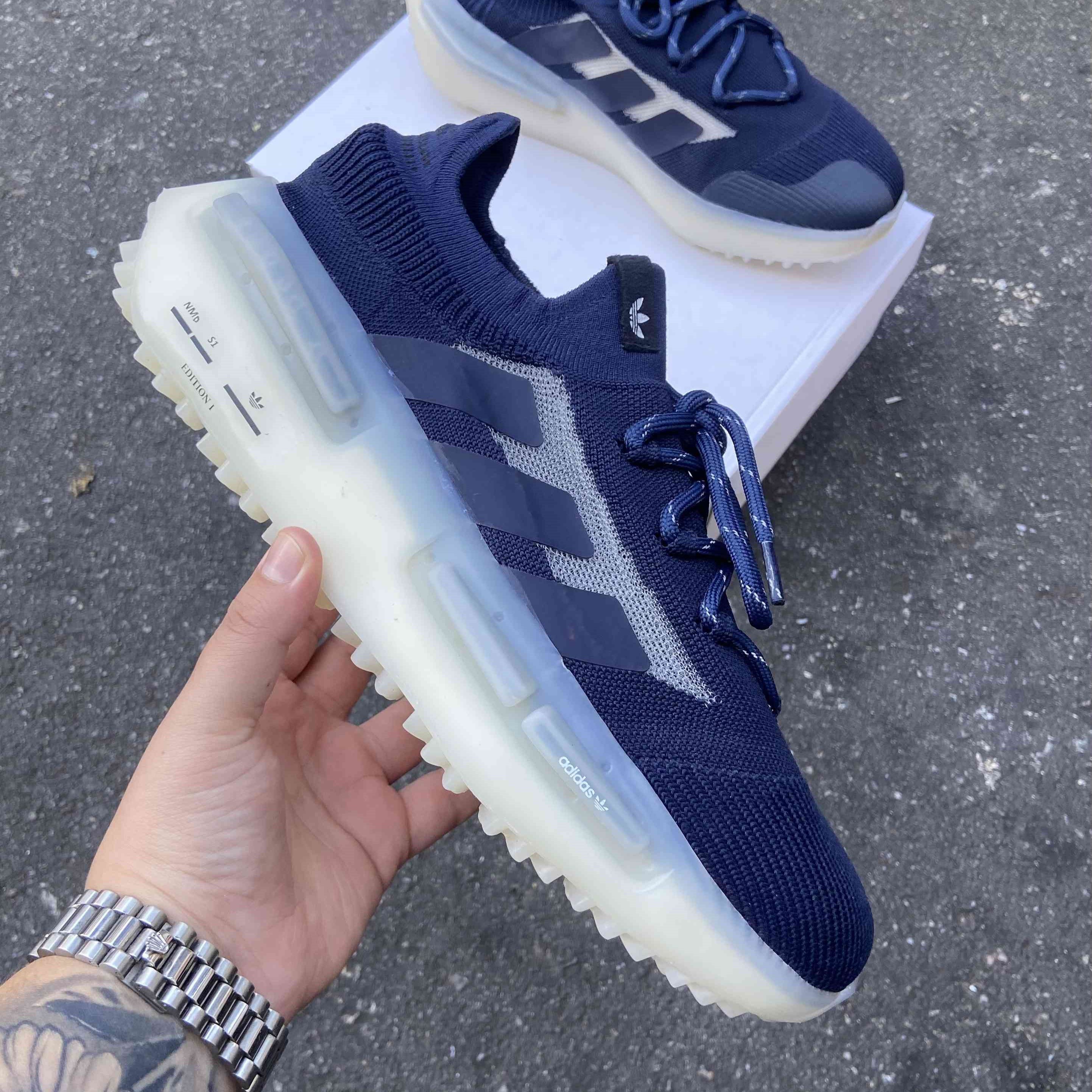 NMD S1 Grey Green Glow