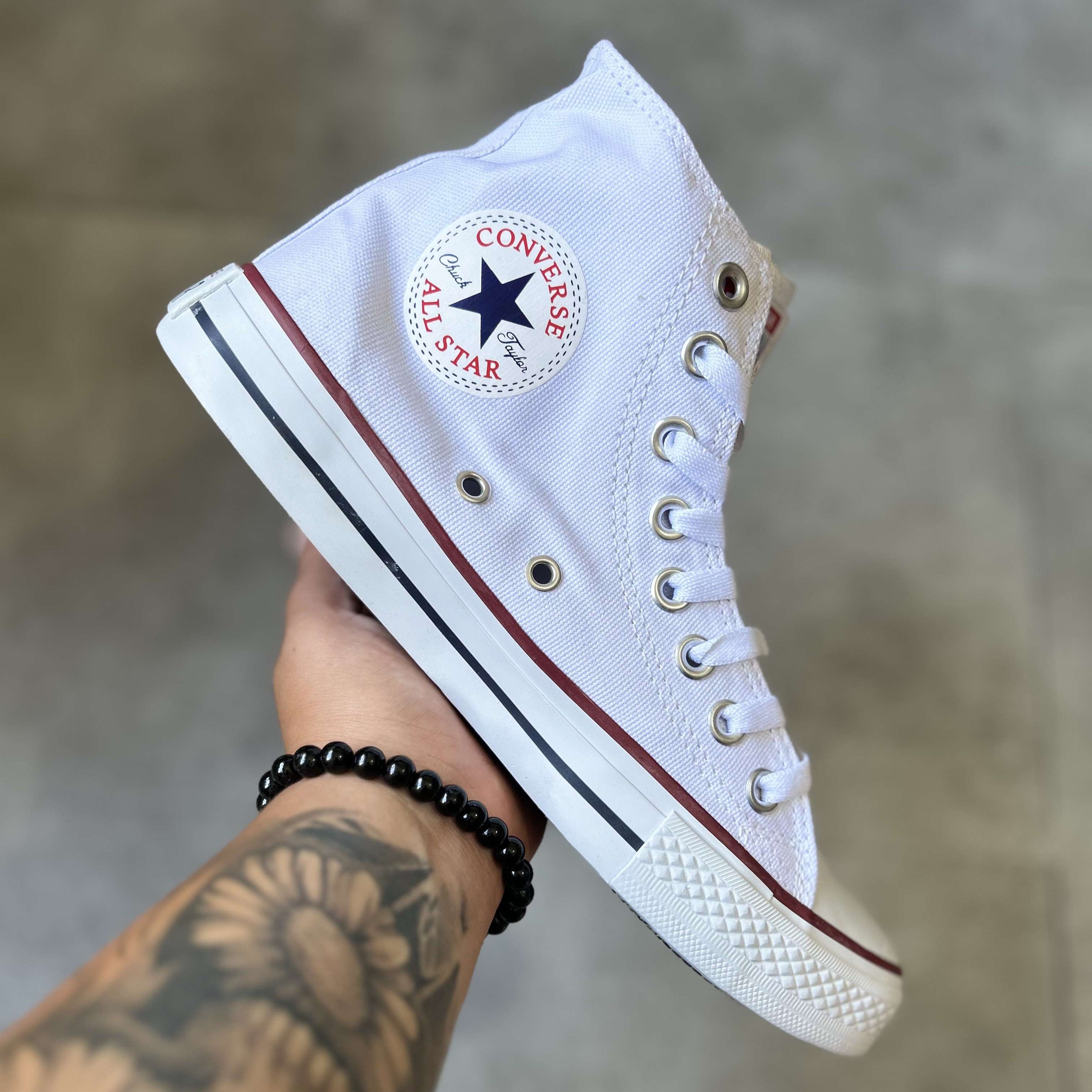 Chuck Taylor All Star Leather Hi White