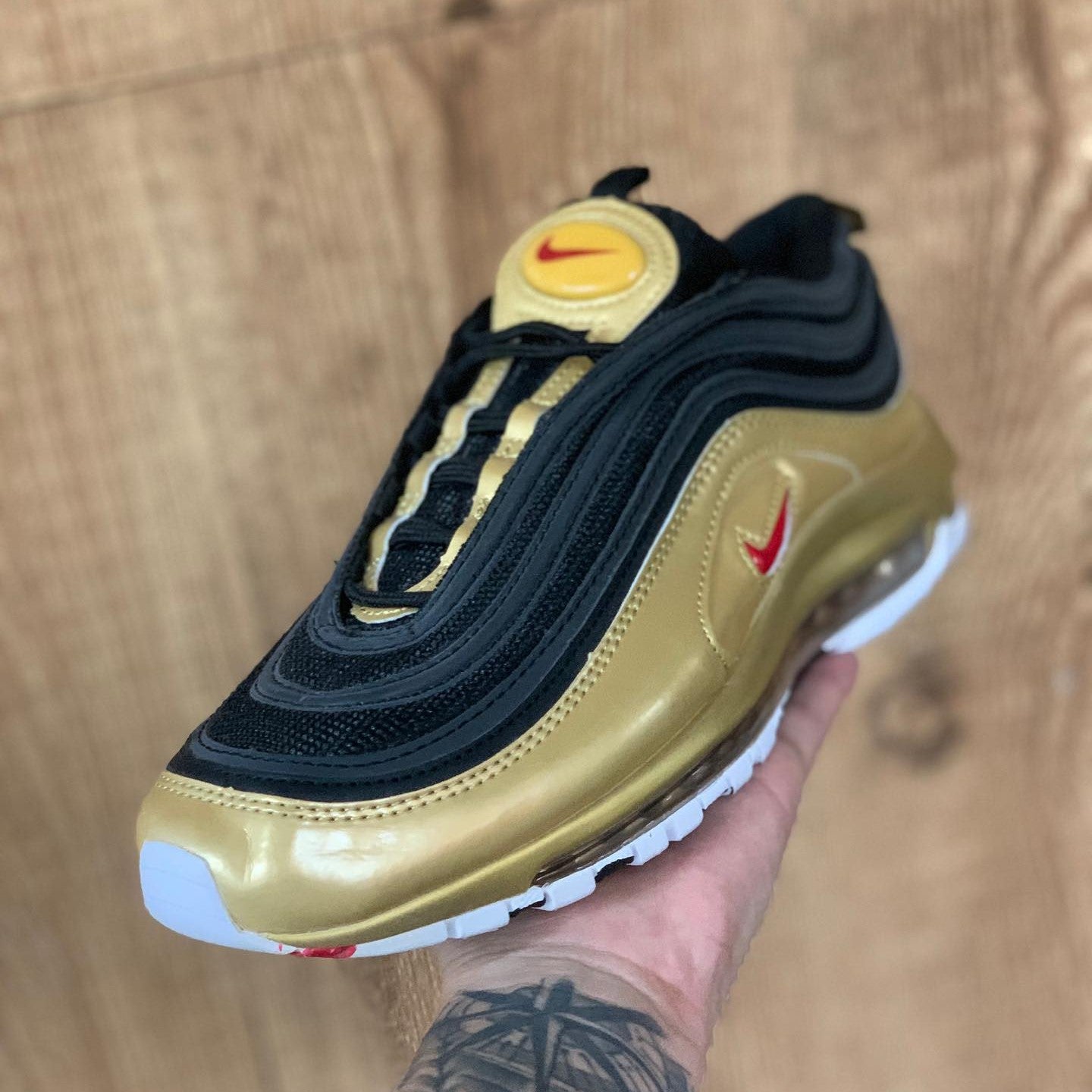 Air Max 97 QS B Sides Metallic Gold