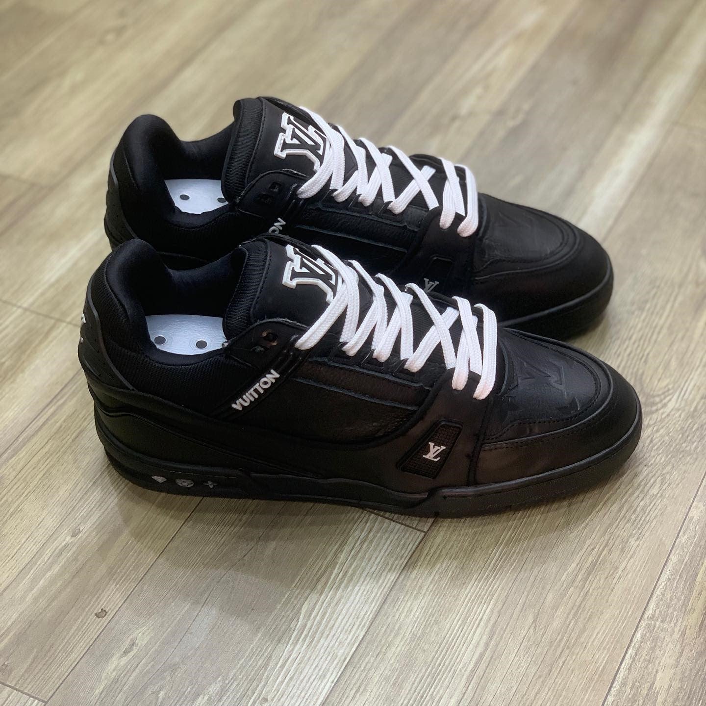 LV Trainer Black Embossed Monogram