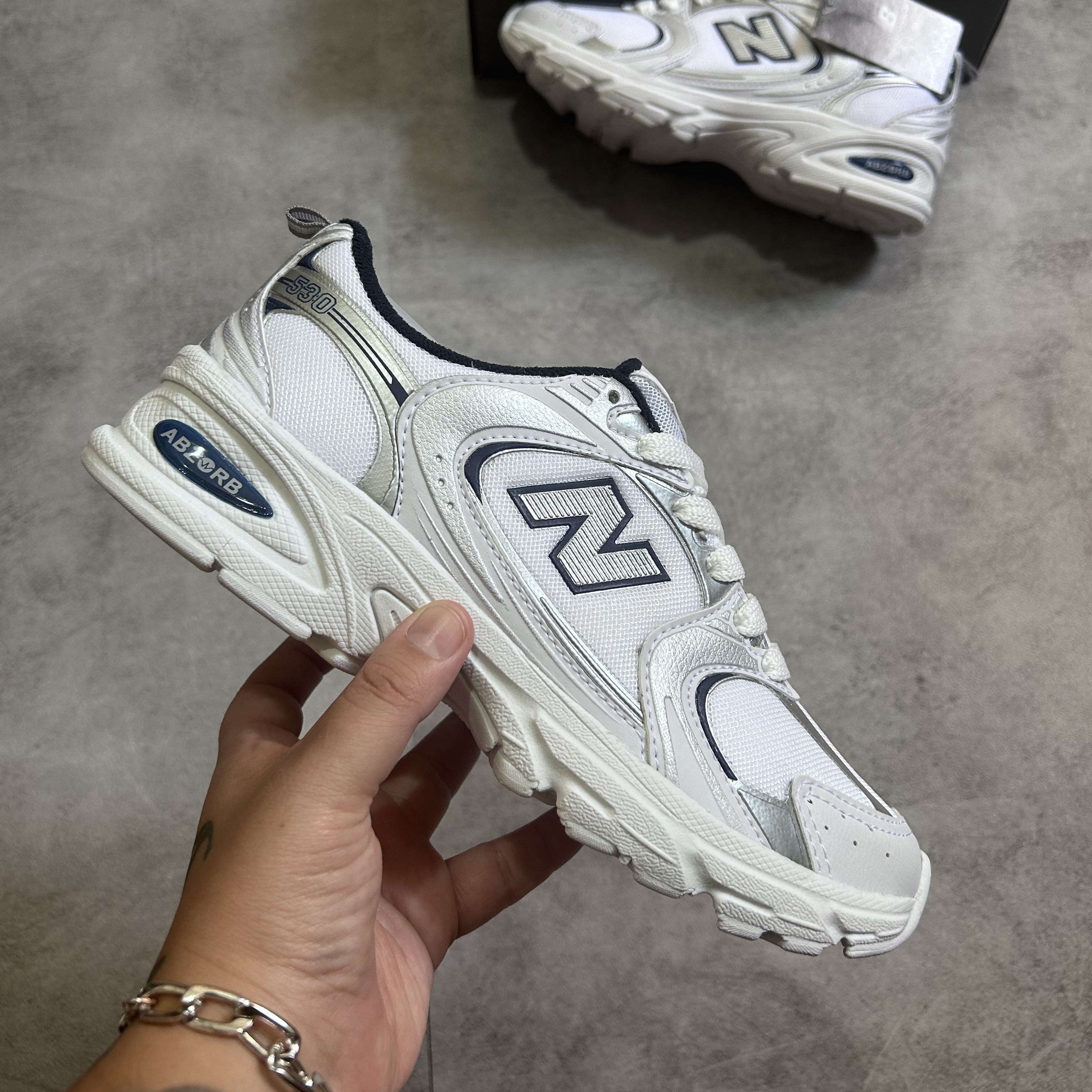 New Balance 530 White Natural Indigo