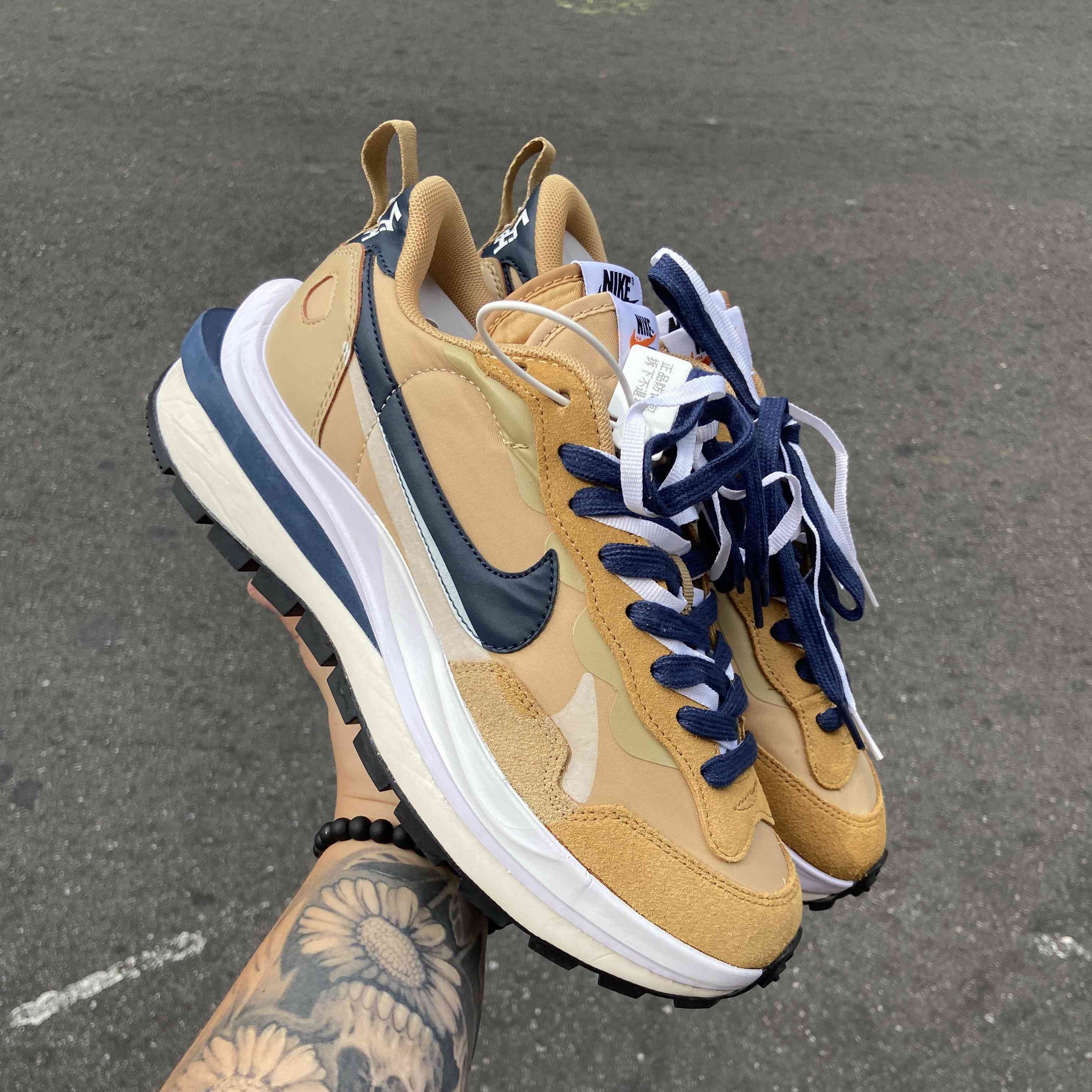 Sacai x Vapor Waffle Tan Navy