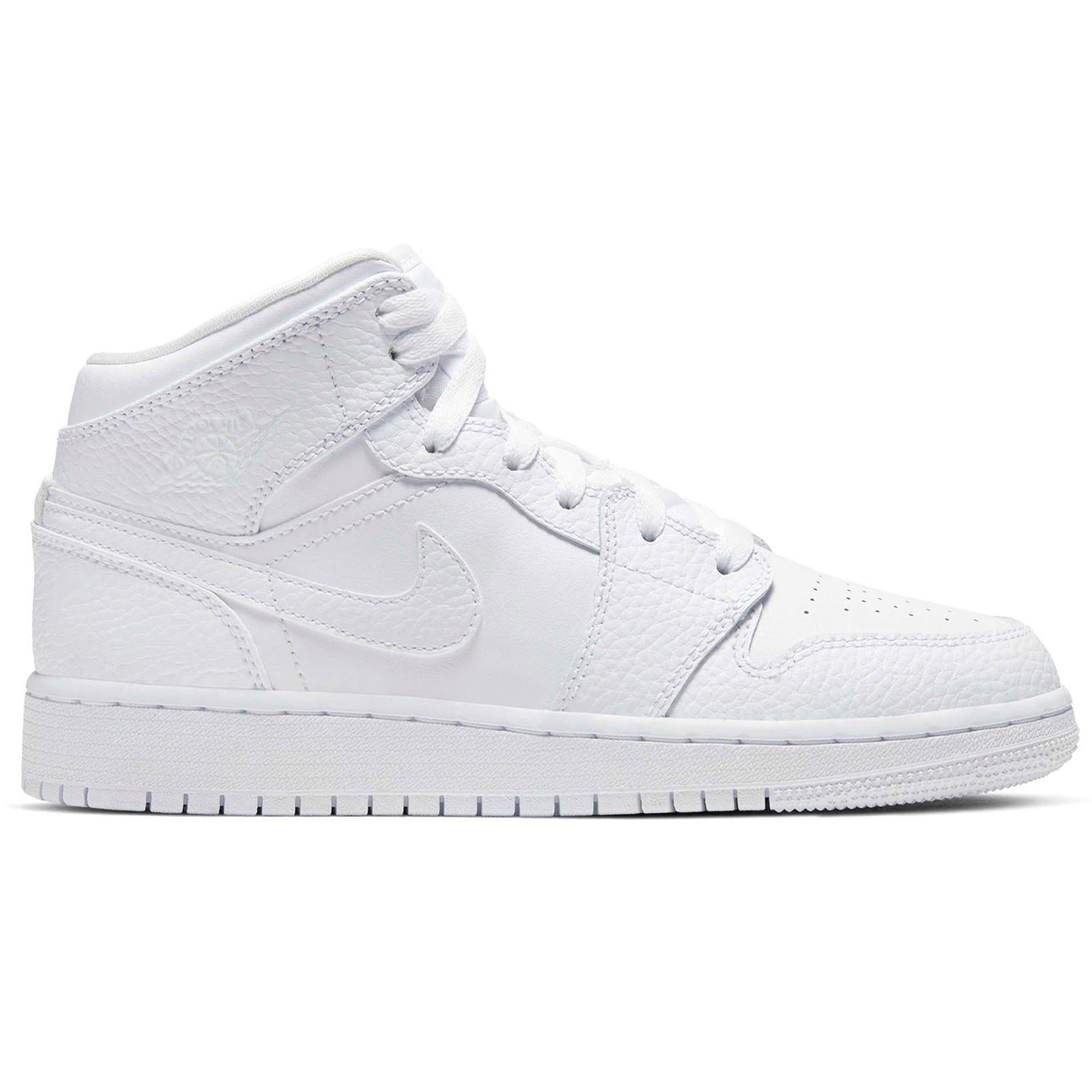 Air Jordan 1 Mid GS Triple White
