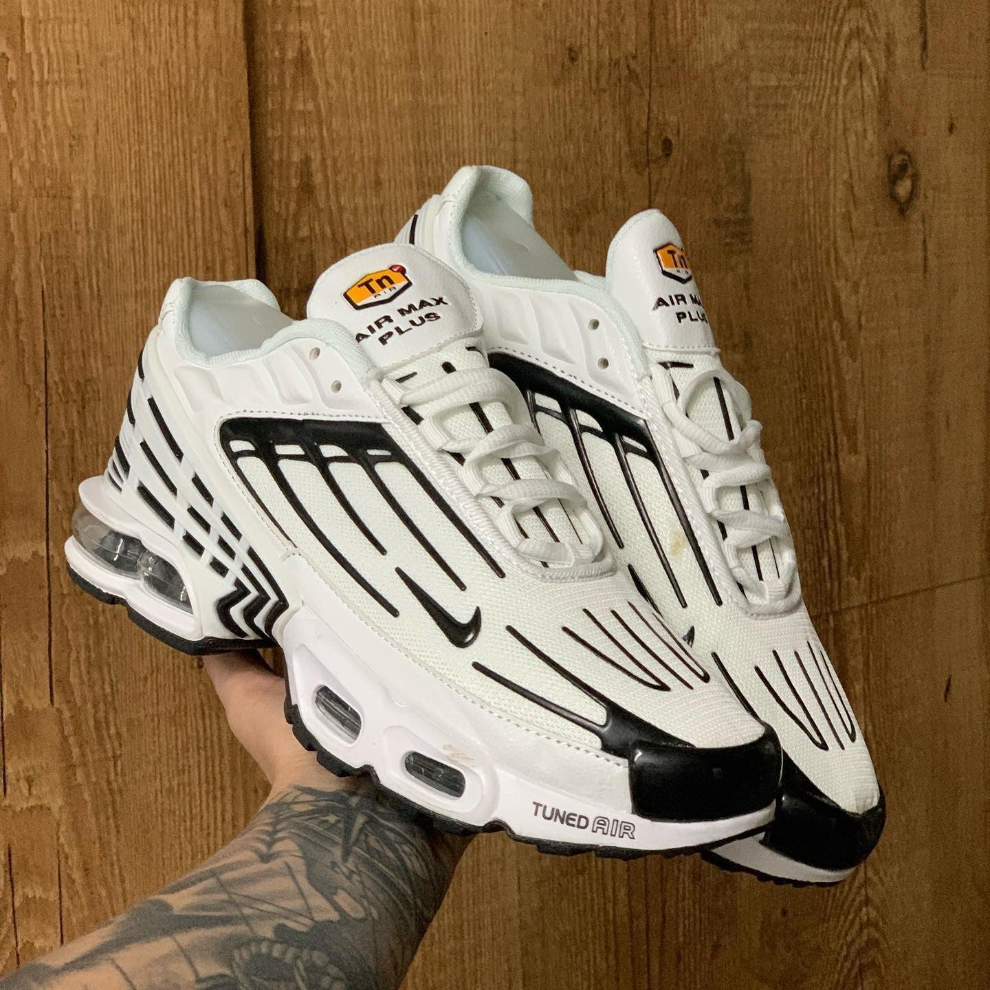 Air Max Plus TN 3 Leather White Black