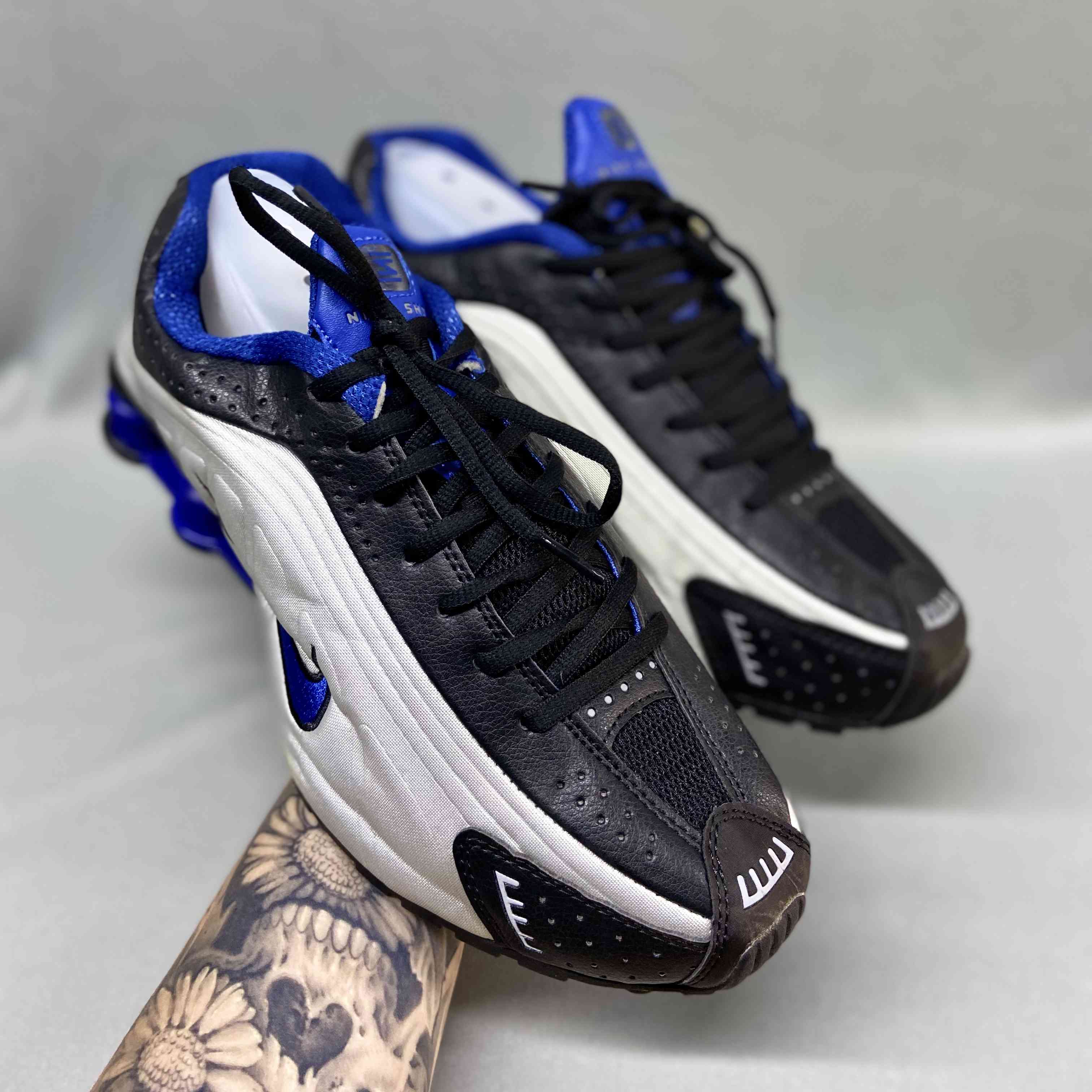 Shox R4 GS Metallic Silver Racer Blue