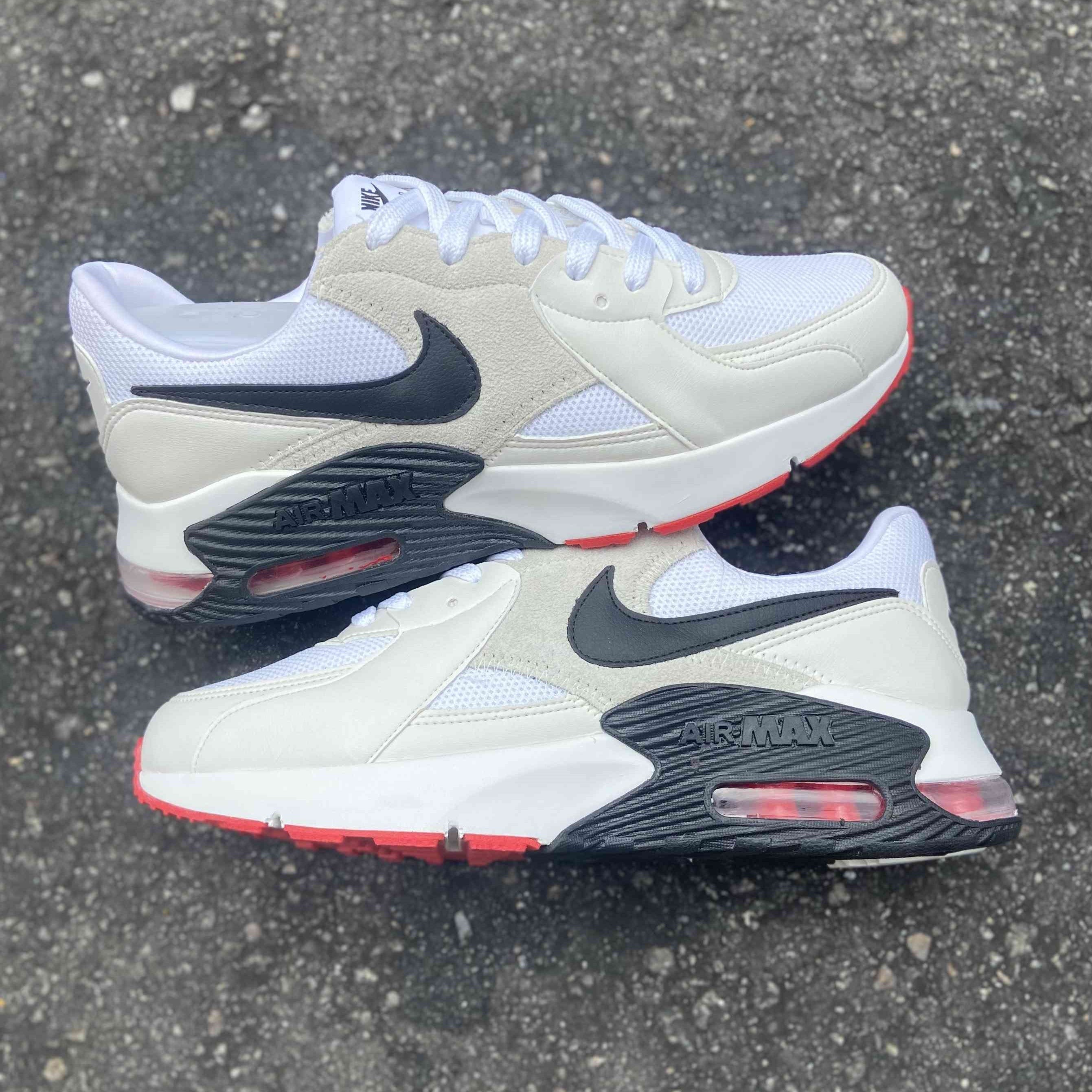 Air Max Excee White Black Crimson