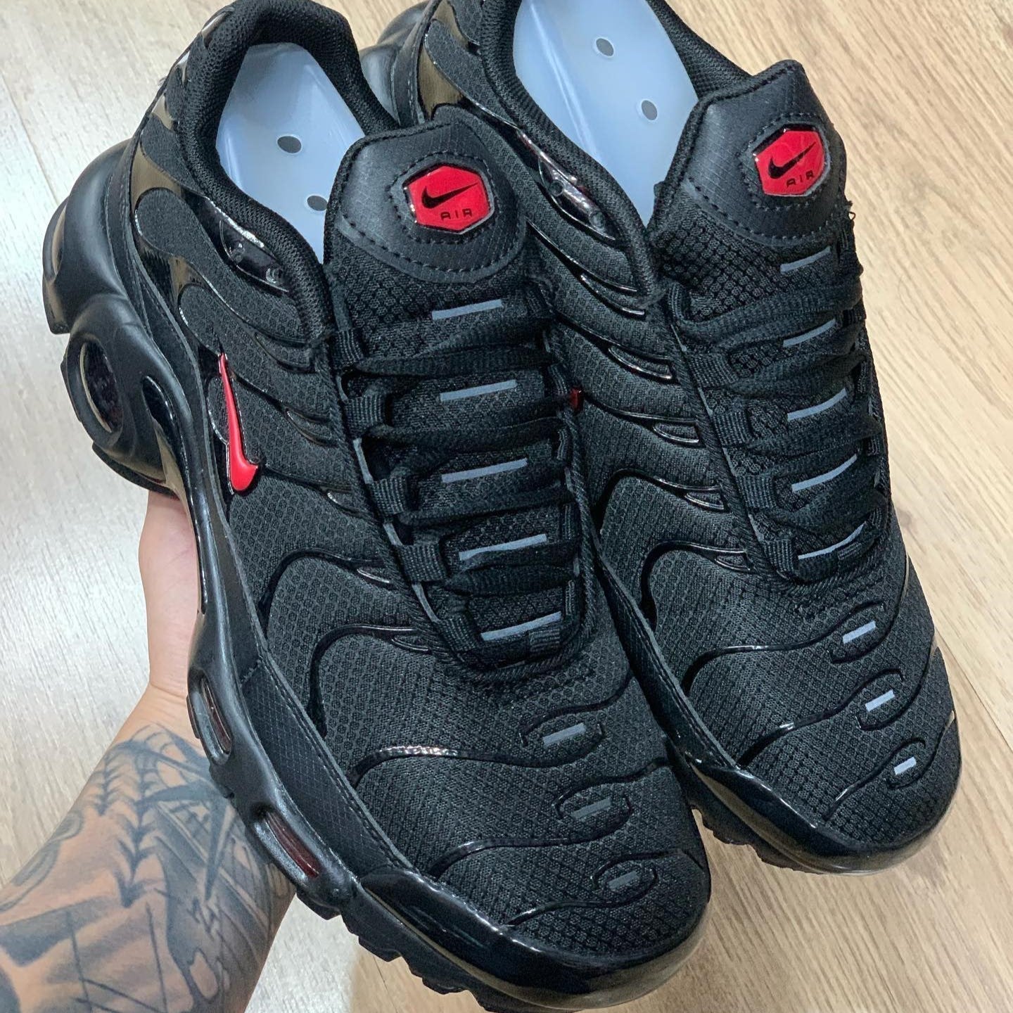Air Max Plus TN Black Red Swoosh