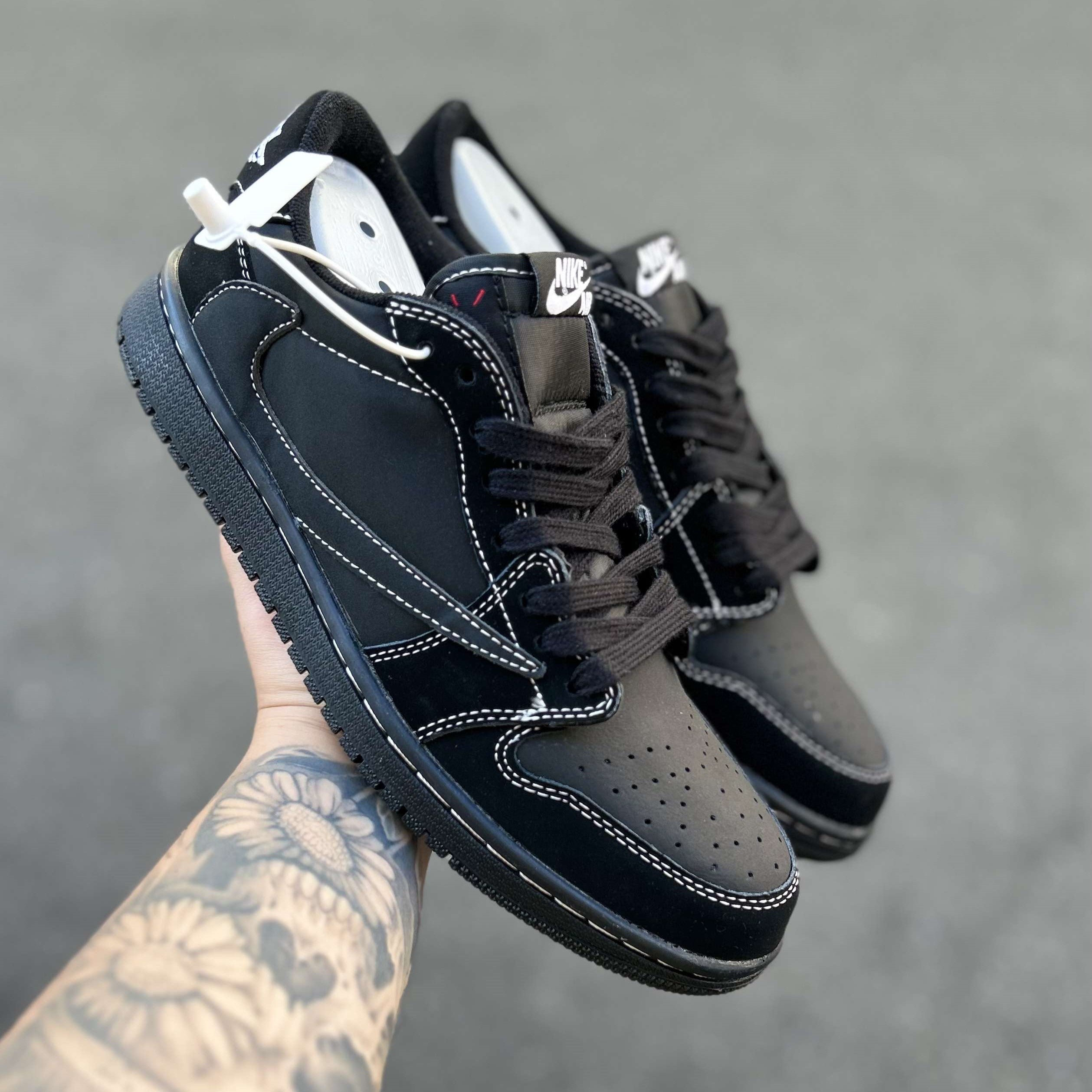 Air Jordan 1 Retro Low OG SP Black Phantom Travis Scott