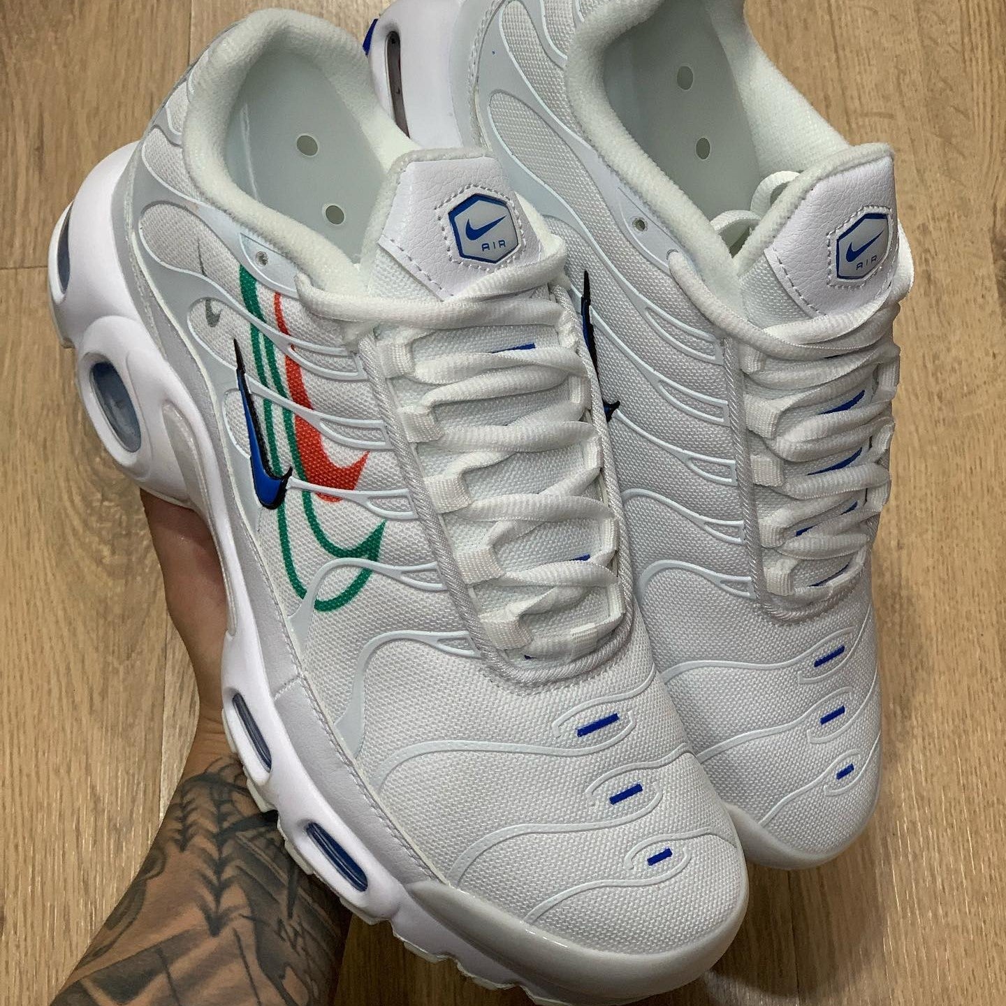 Air Max Plus TN Multi Swoosh White