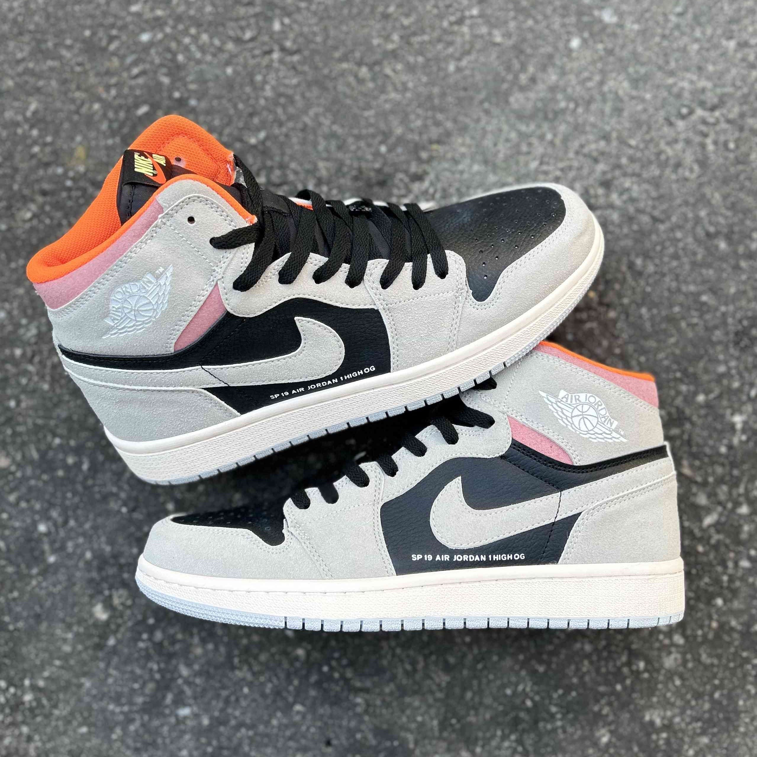 Air Jordan 1 Retro High OG Neutral Grey Hyper Crimson