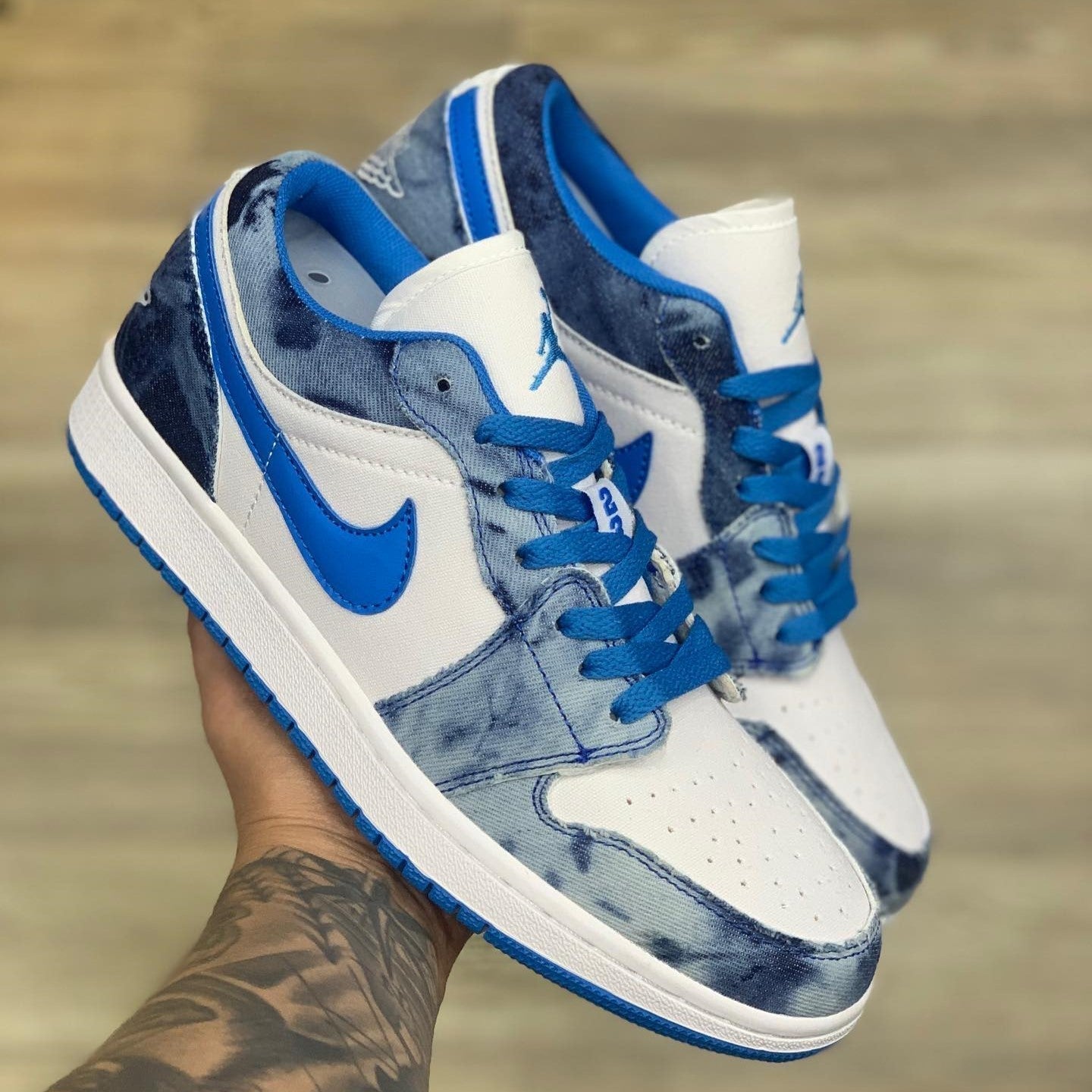 Air Jordan 1 Low GS Washed Denim