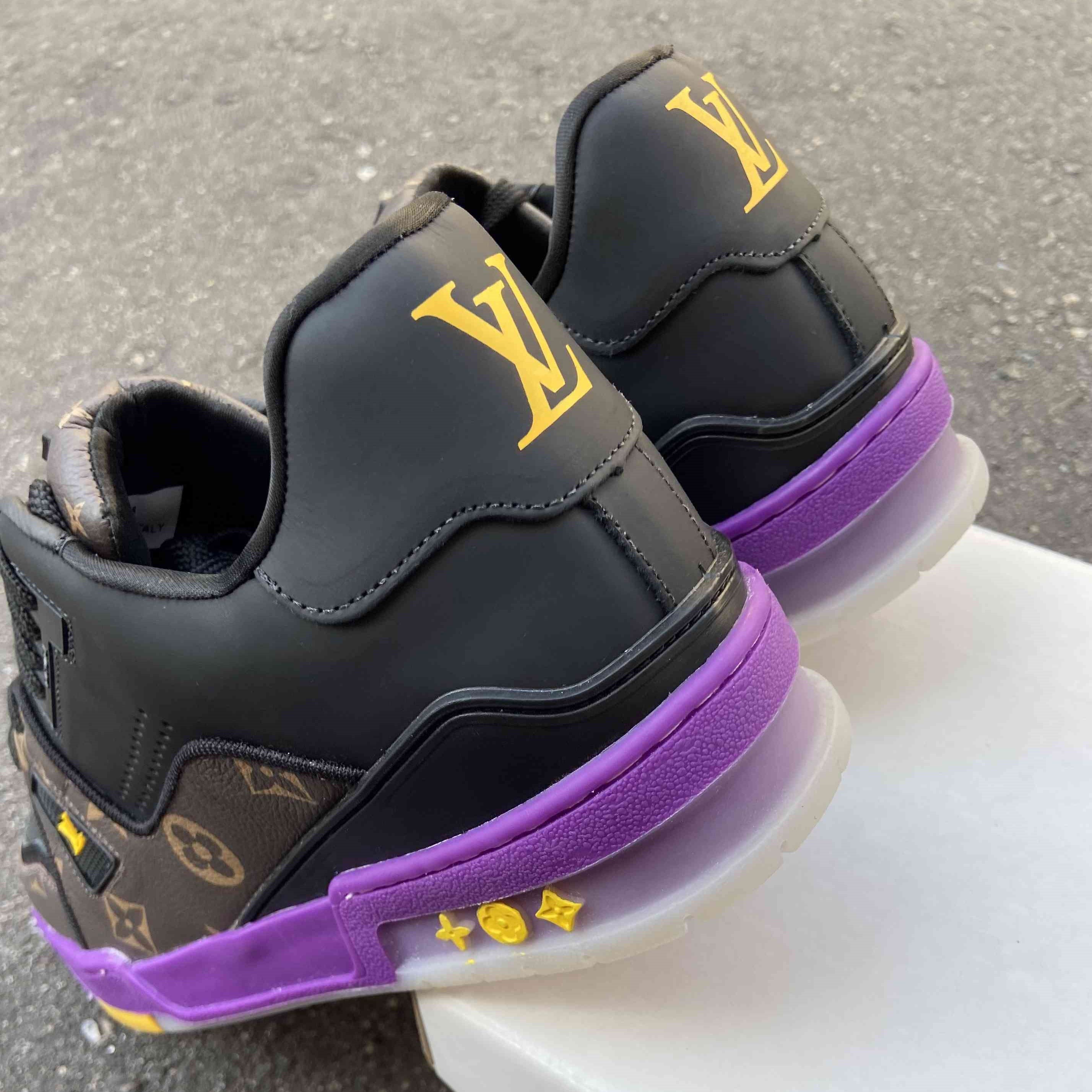 LV Trainer Monogram Purple