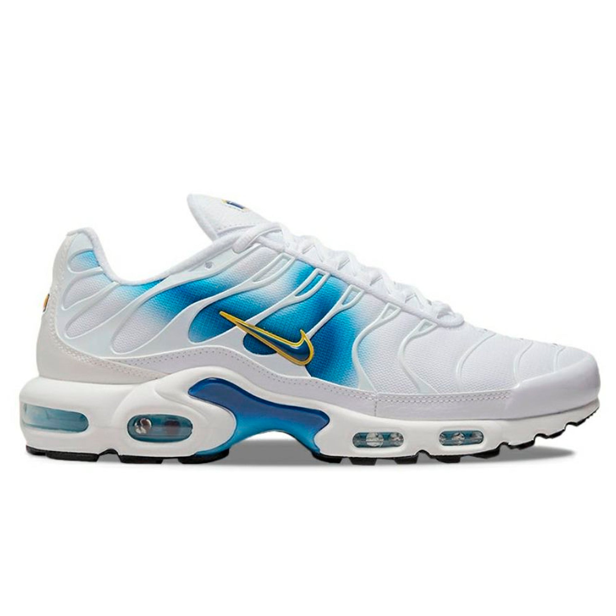Air Max Plus TN Spray Paint Swoosh White Blue