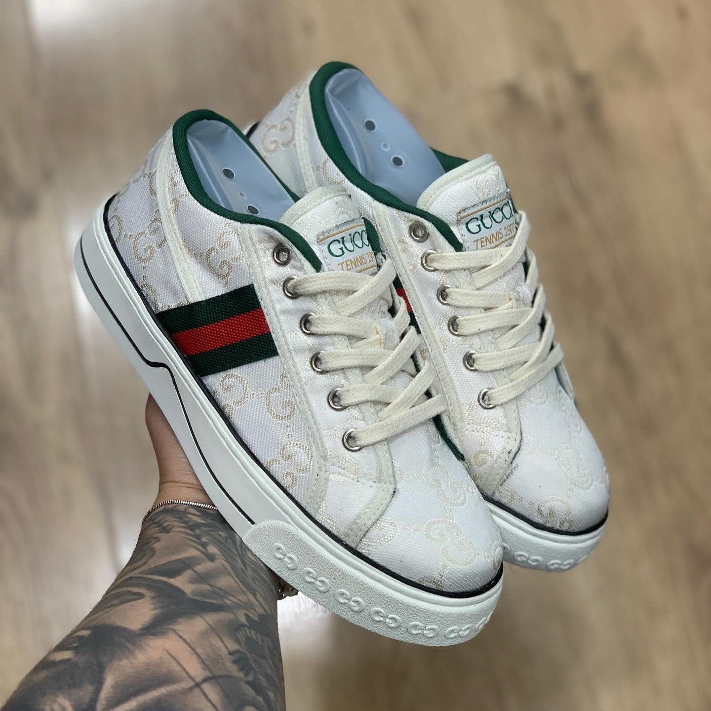 Gucci Tennis 1977 White Mini GG