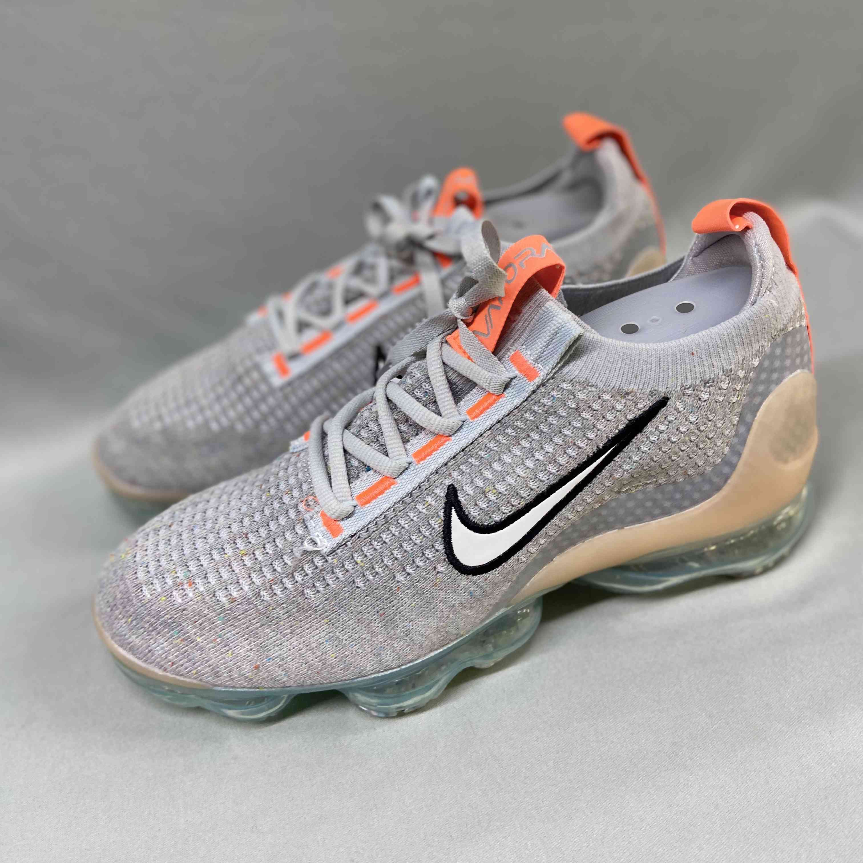 VaporMax 2021 Flyknit Grey Fog Bright Mango