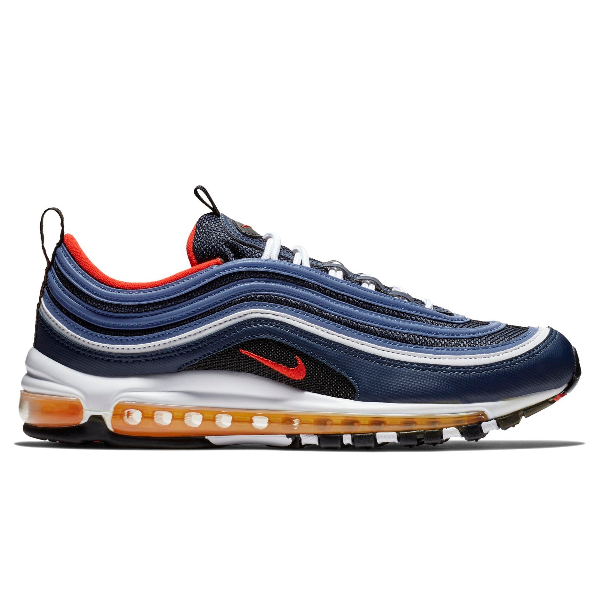 Air Max 97 Midnight Navy Habanero Red