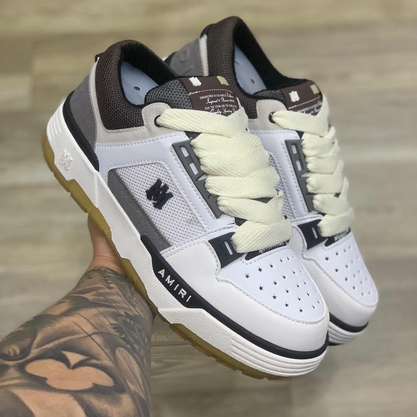 AMIRI MA-1 Grey Black Beige