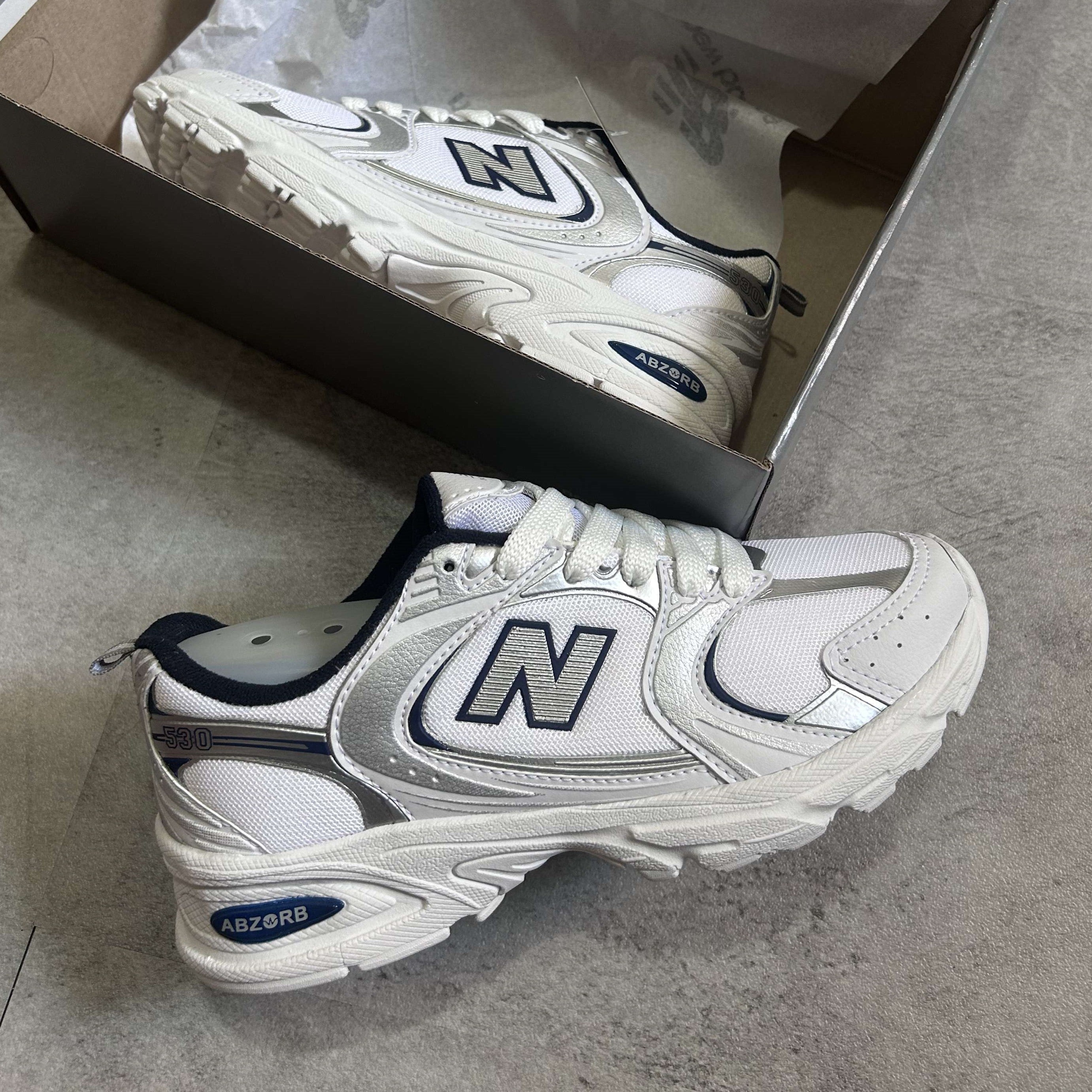 New Balance 530 White Natural Indigo