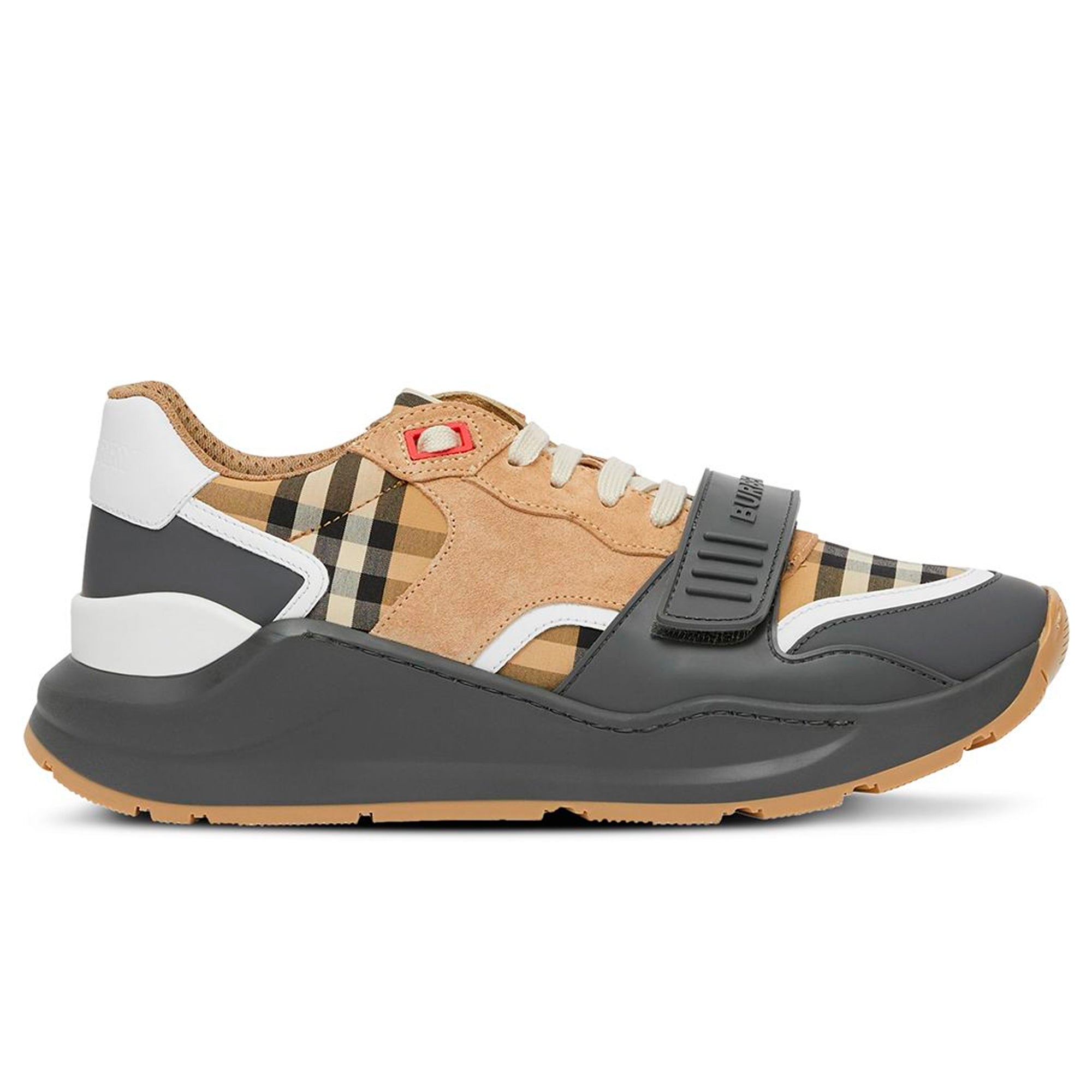Burberry Ramsey Vintage Check Suede Leather Sneakers