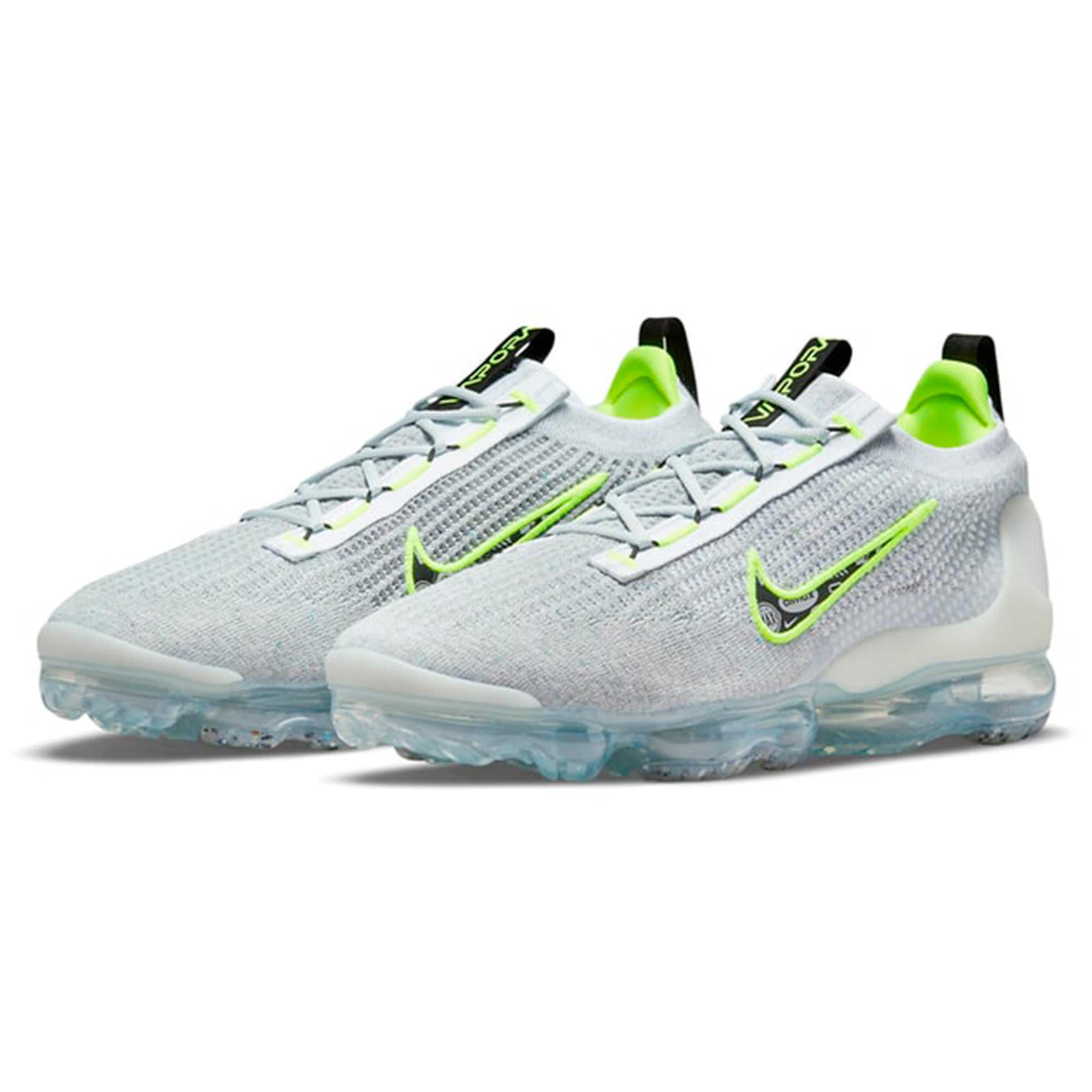 VaporMax 2021 Flyknit Logo Pack Wolf Grey Volt