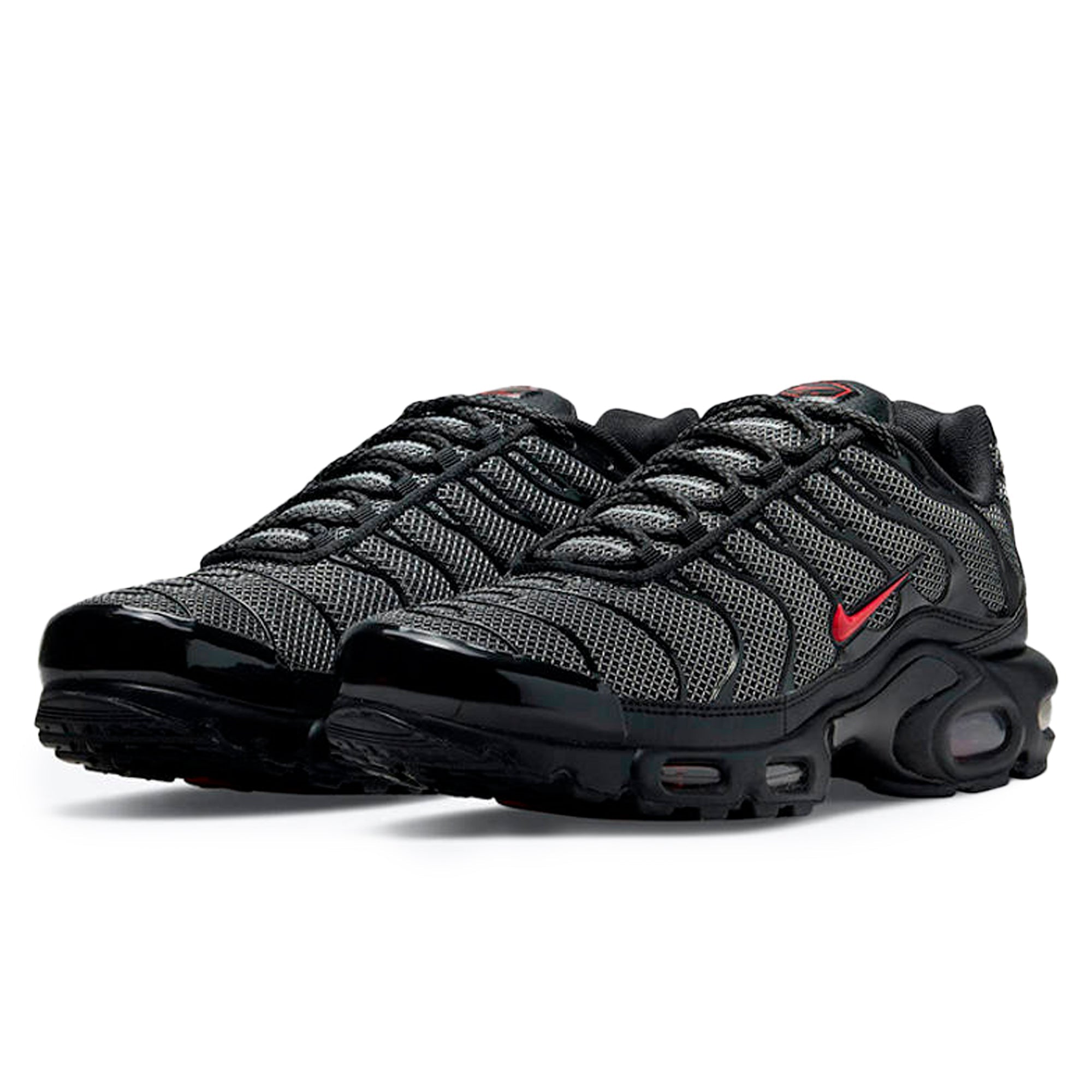 Air Max Plus TN Black University Red Reflective Silver