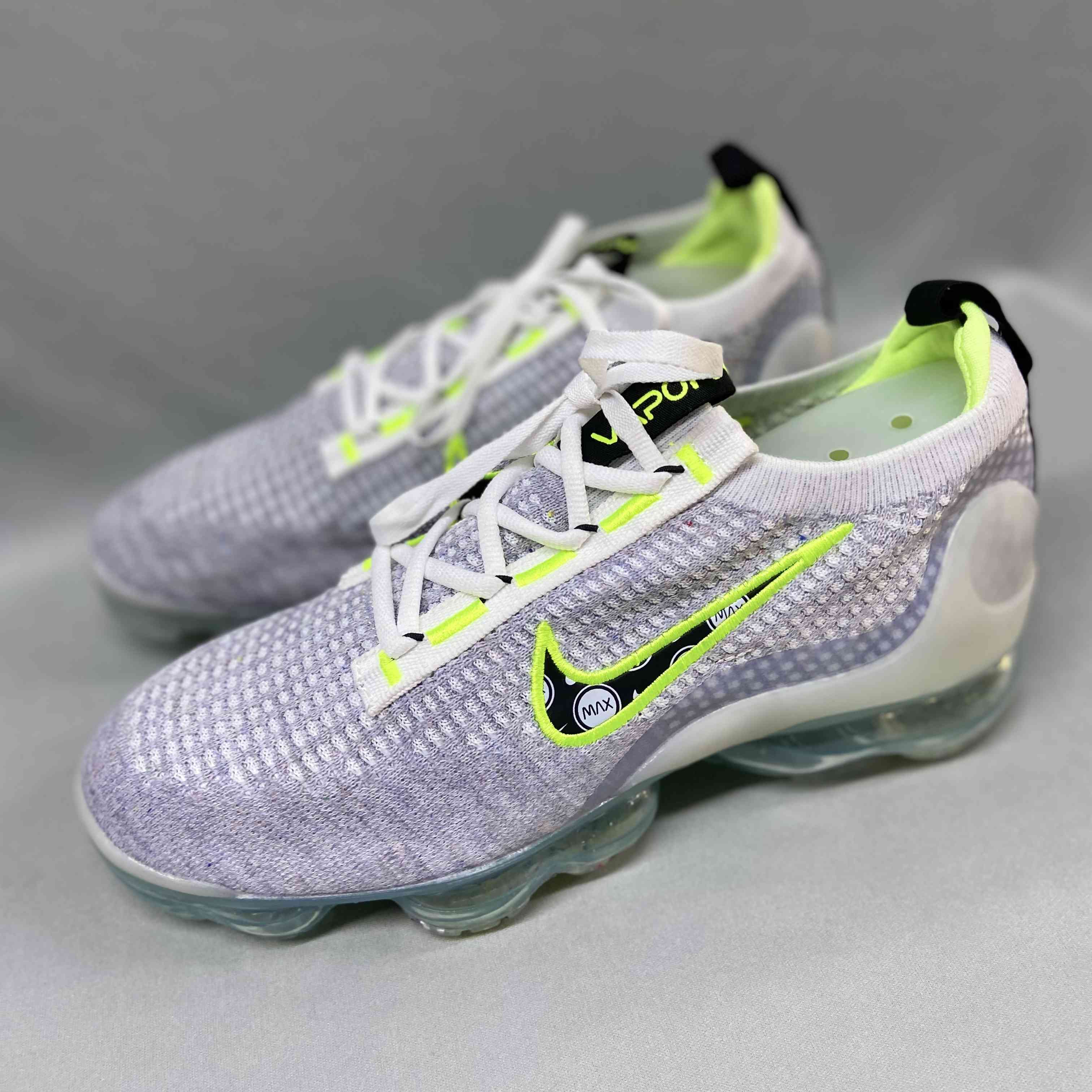VaporMax 2021 Flyknit Logo Pack Wolf Grey Volt