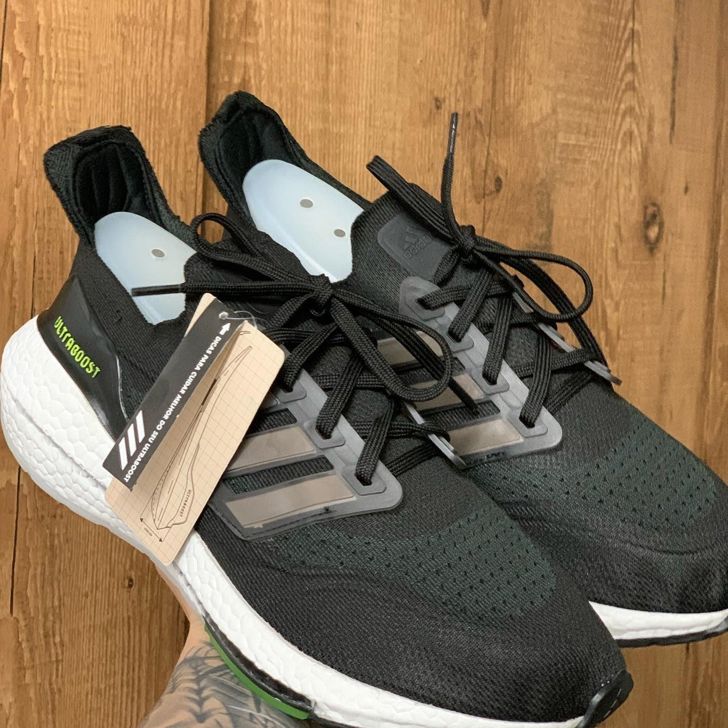 UltraBoost 21 Black Metallic Silver